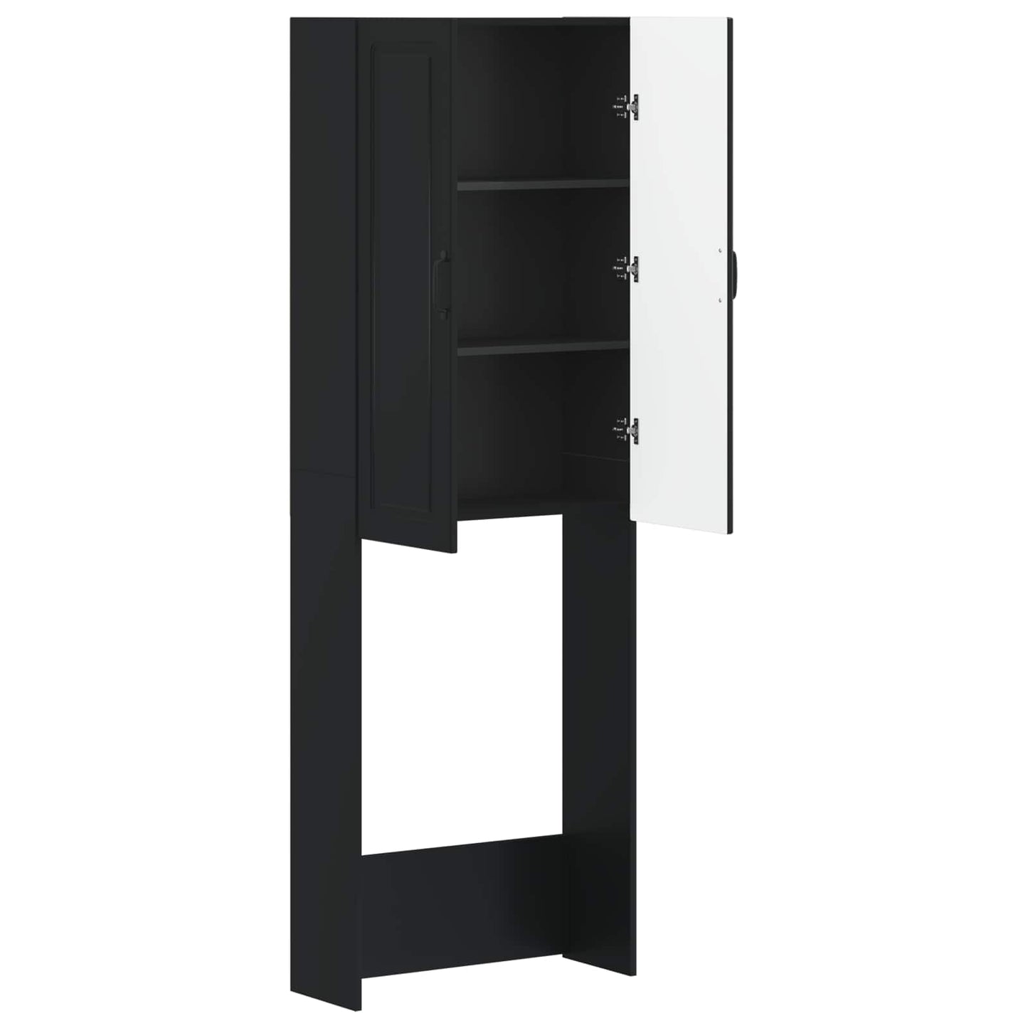 vidaXL Ντουλάπα τουαλέτας UTRECHT Μαύρο 66 x 25,5 x 190 εκ.