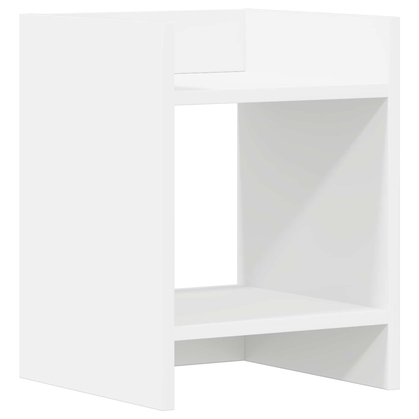 vidaXL Βάση φυτών Λευκό 30 x 30 x 40 cm Επεξεργασμένο Ξύλο