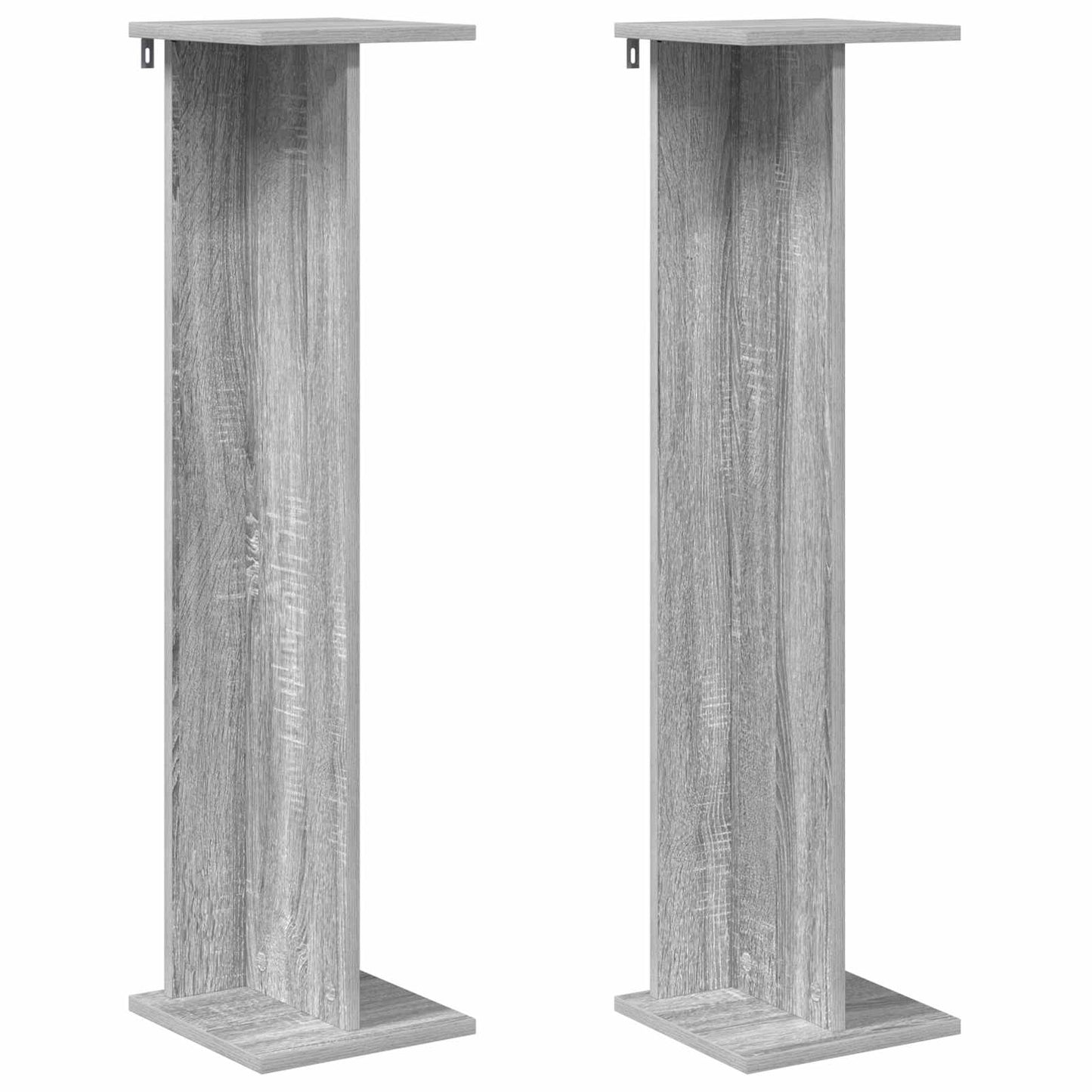 vidaXL Βάση φυτών 2 τεμ. Γκρι Sonoma 25 x 25,5 x 100,5 εκ.