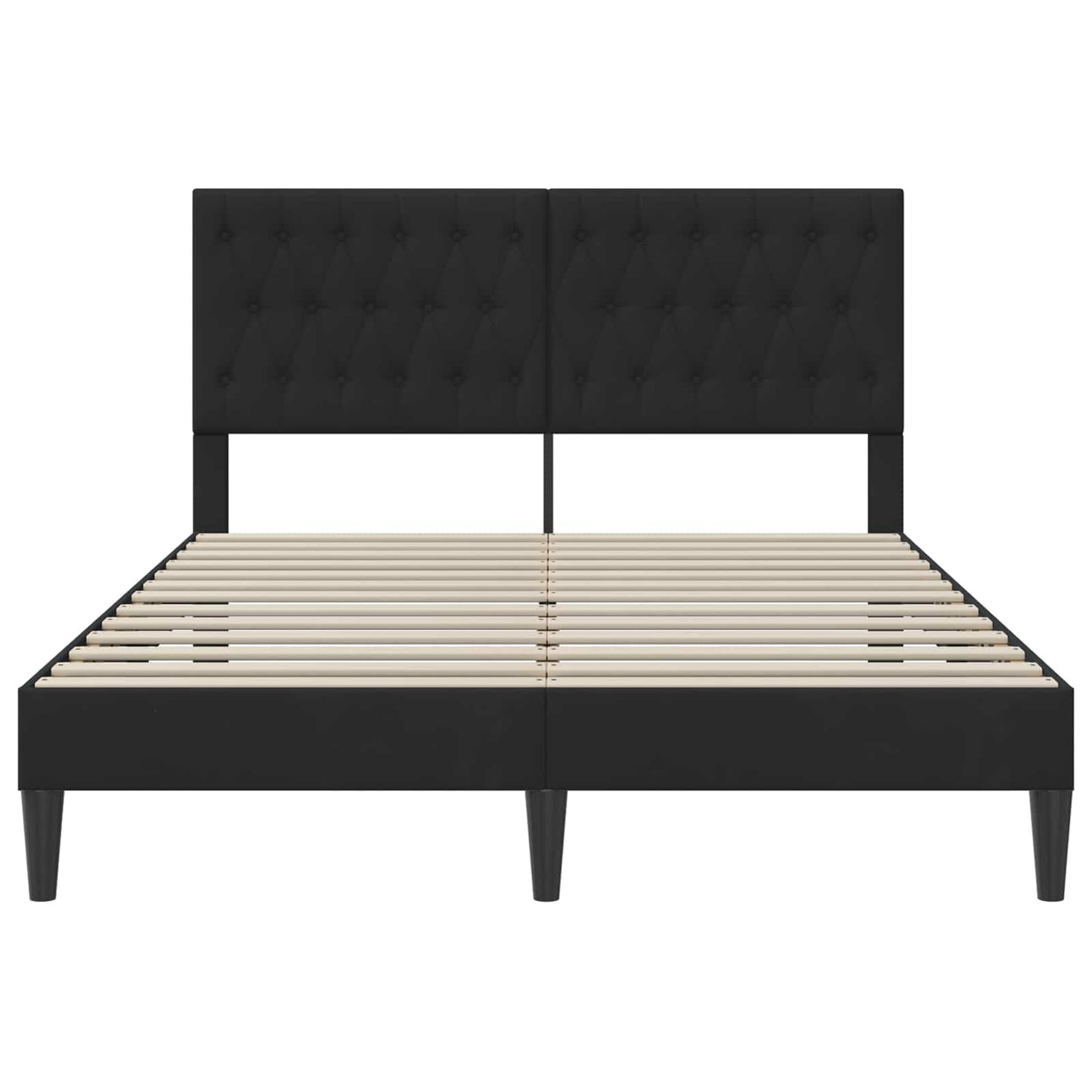 vidaXL Σκελετός Κρεβατιού με κεφαλάρι Μαύρο 120 x 190 cm Βελούδο