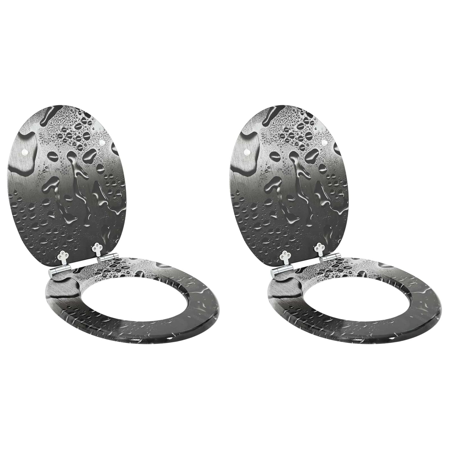 vidaXL Λεκάνη 2 pcs Γκρι 44 x 38 εκ. Επεξεργασμένο Ξύλο