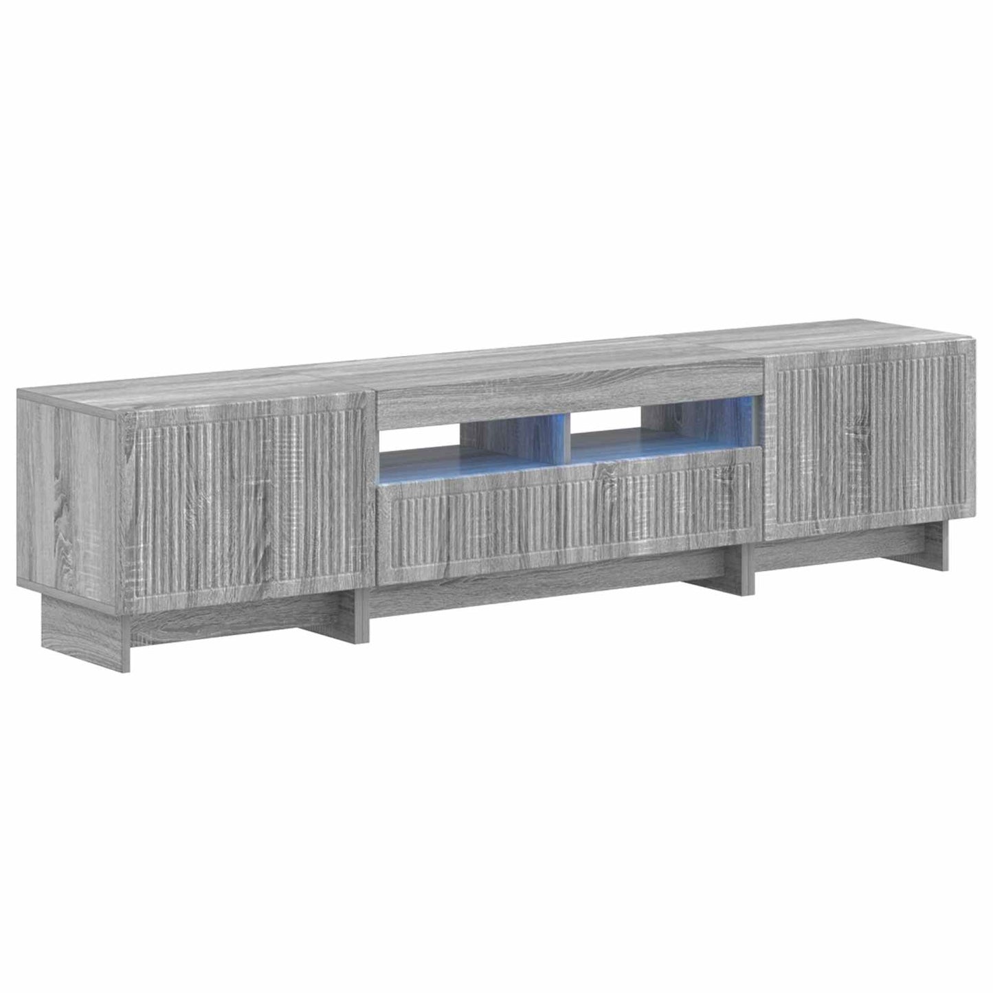 vidaXL 5 Τεμάχια LED Τηλεοπτικού Ντουλαπιού Γκρι Sonoma