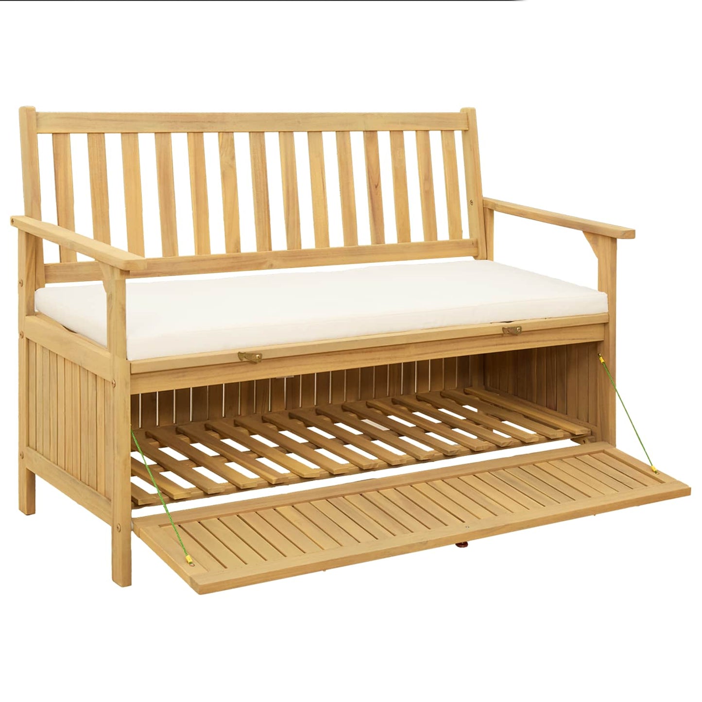 vidaXL Παγκάκι με αποθήκευση 2 -Seater 120 x 63 x 84 cm Ορθογώνιος