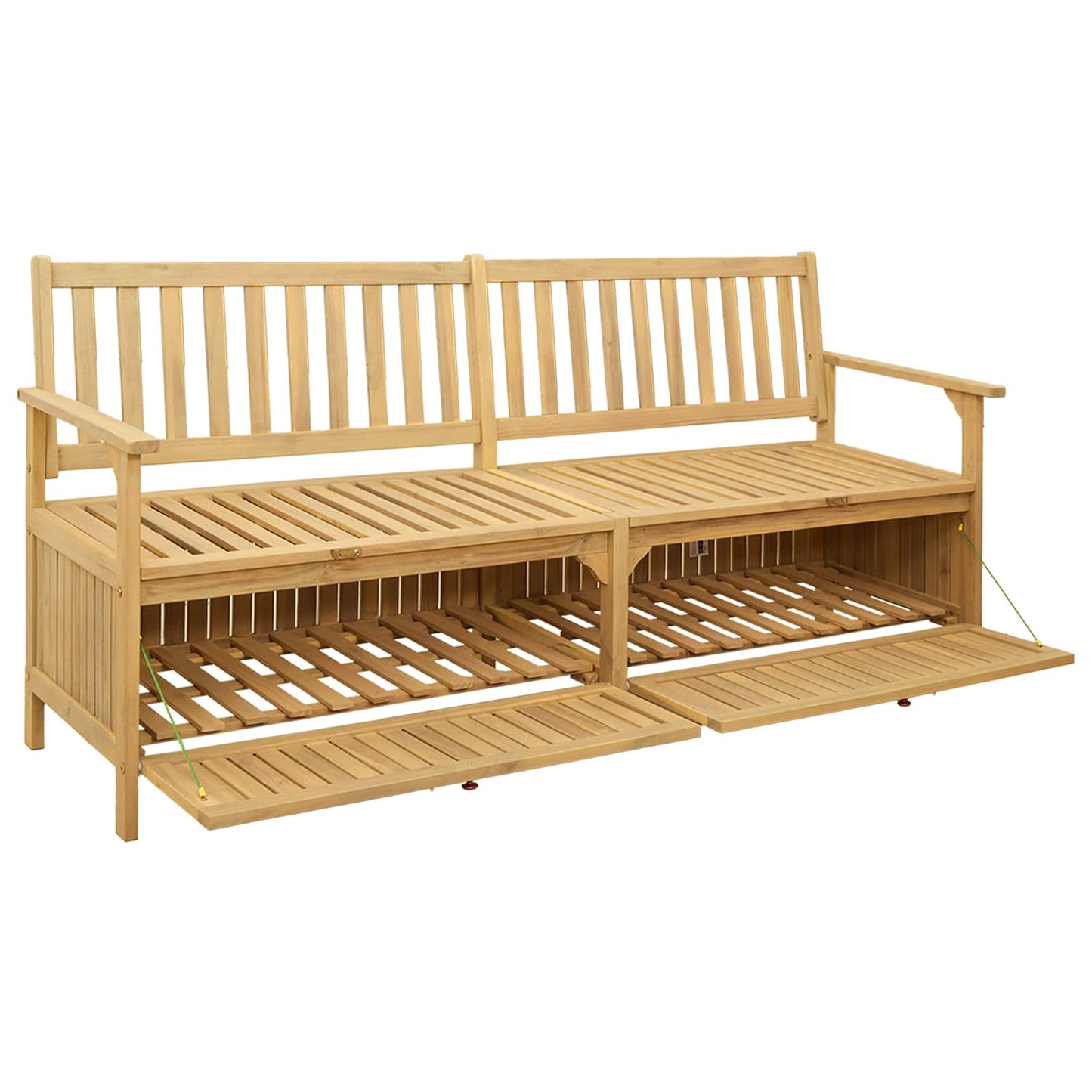 vidaXL Παγκάκι με αποθήκευση 2 -Seater 170 x 63 x 84 cm Σταθερή Ακακία