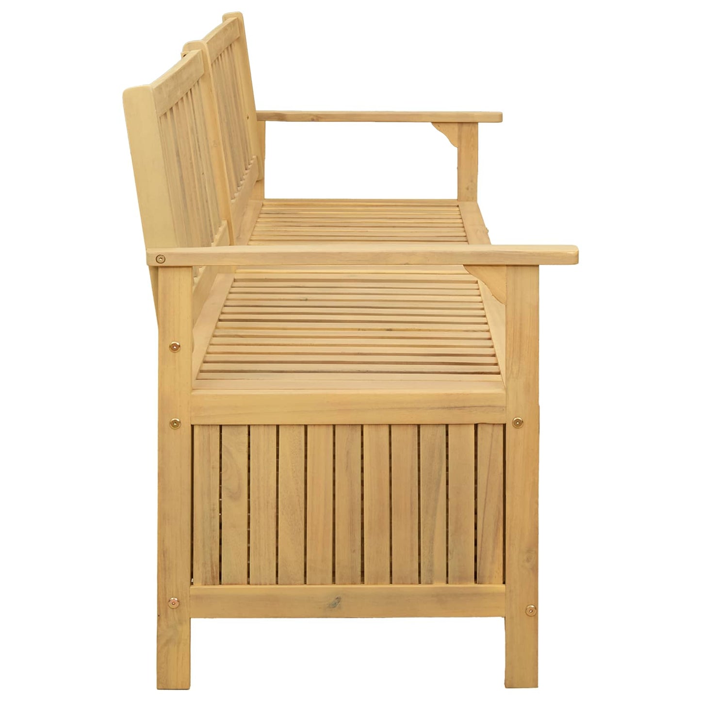 vidaXL Παγκάκι με αποθήκευση 2 -Seater 170 x 63 x 84 cm Σταθερή Ακακία