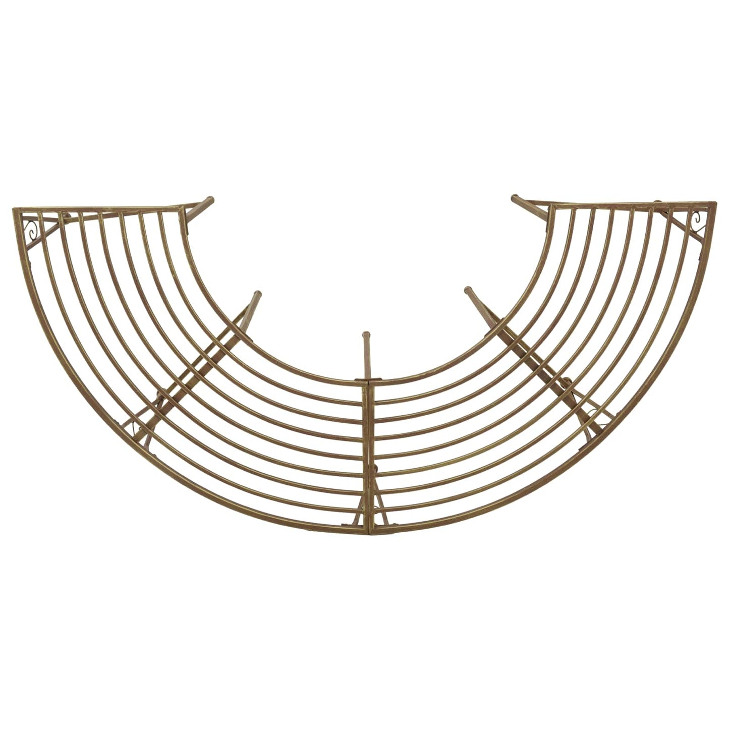 vidaXL Παγκάκι Δέντρου 4 -θέσιο 160 x 80 x 44 cm steel Αρχαίο Καφέ