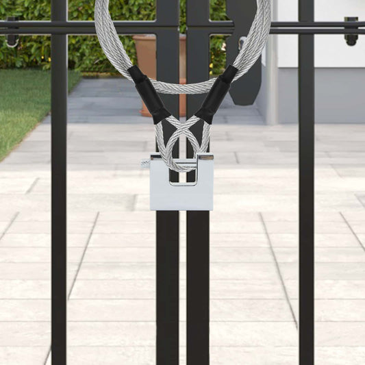 vidaXL Λουκέτο 6 pcs Ασημί Ατσάλι
