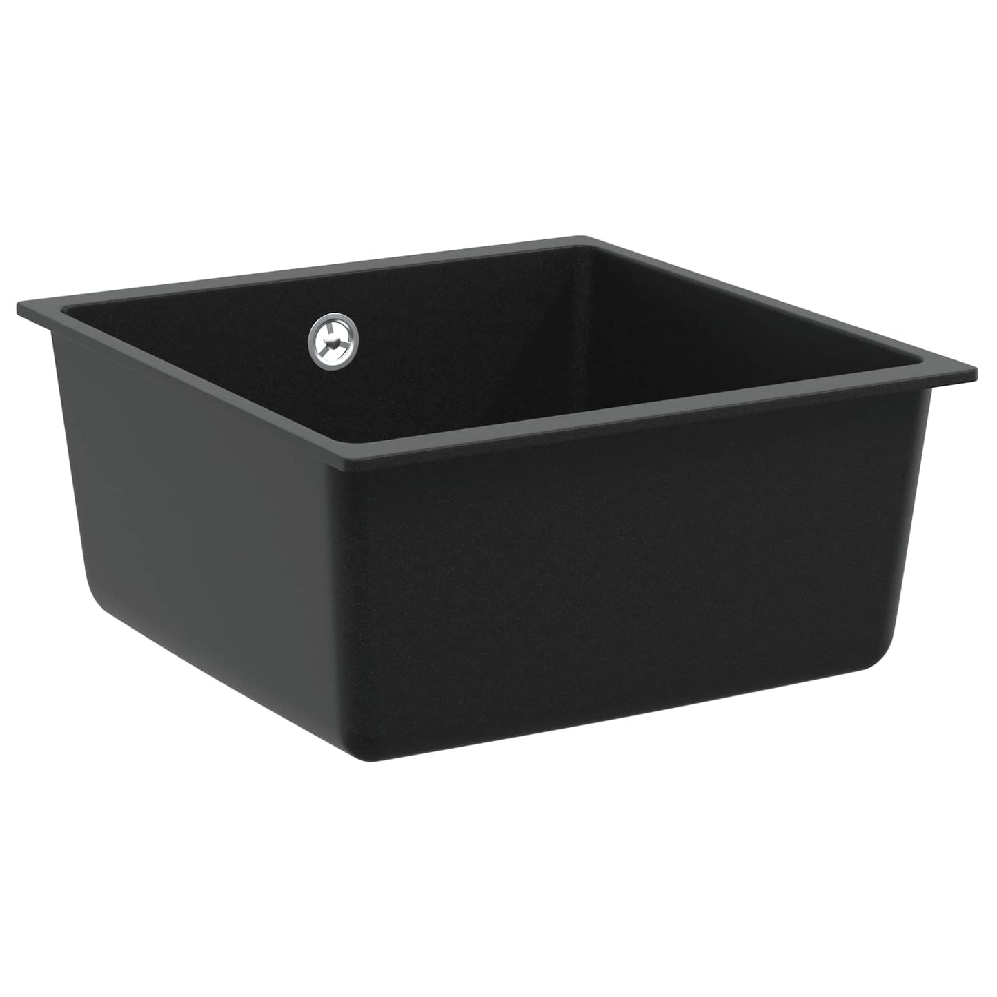 vidaXL Σιντρινο 80% Χαλαζίας και 20% Ρητίνη 430 x 460 mm Μαύρο