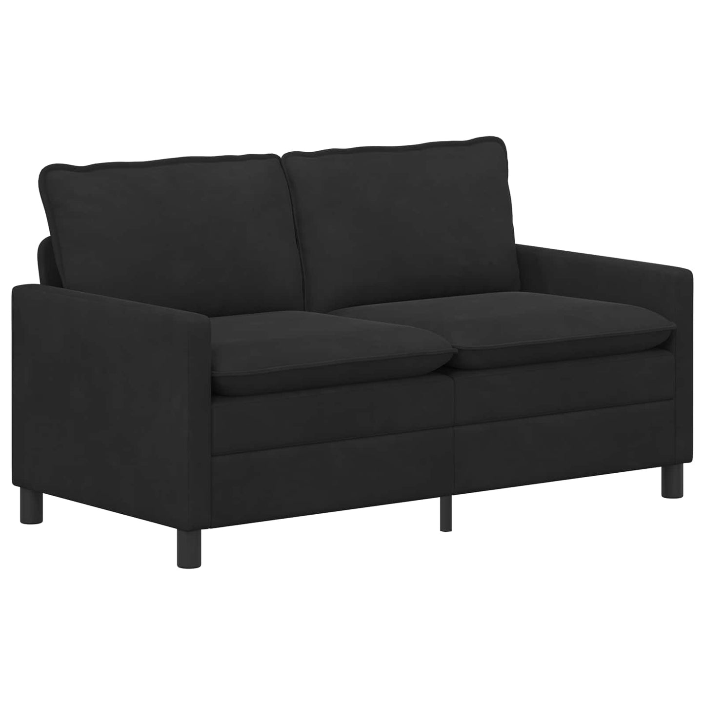 vidaXL Σετ Καναπέ 2 pcs Μαύρο Βελούδο