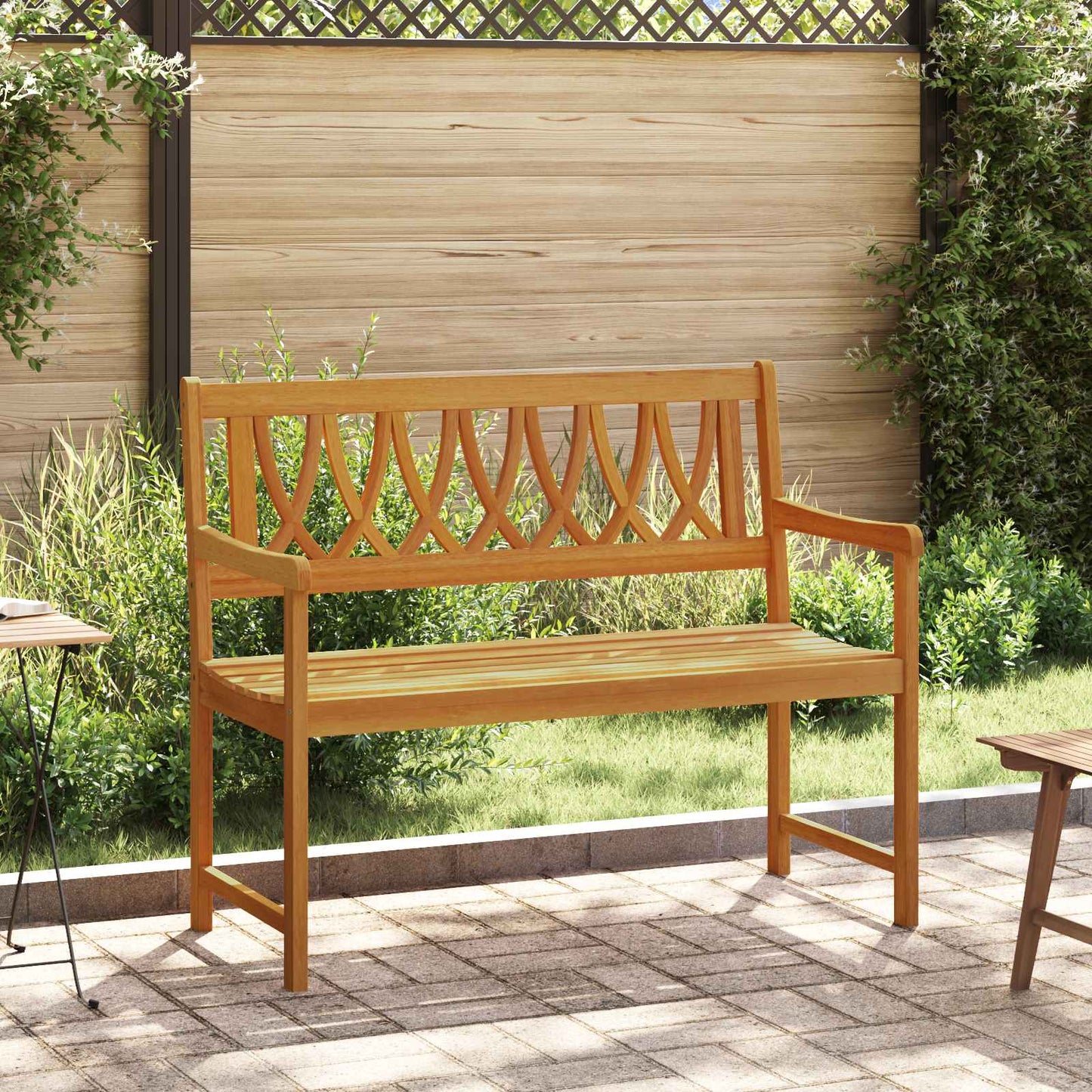 vidaXL Εξωτερικός πάγκος 2 -θέσιο 110 x 56 x 90 εκ.