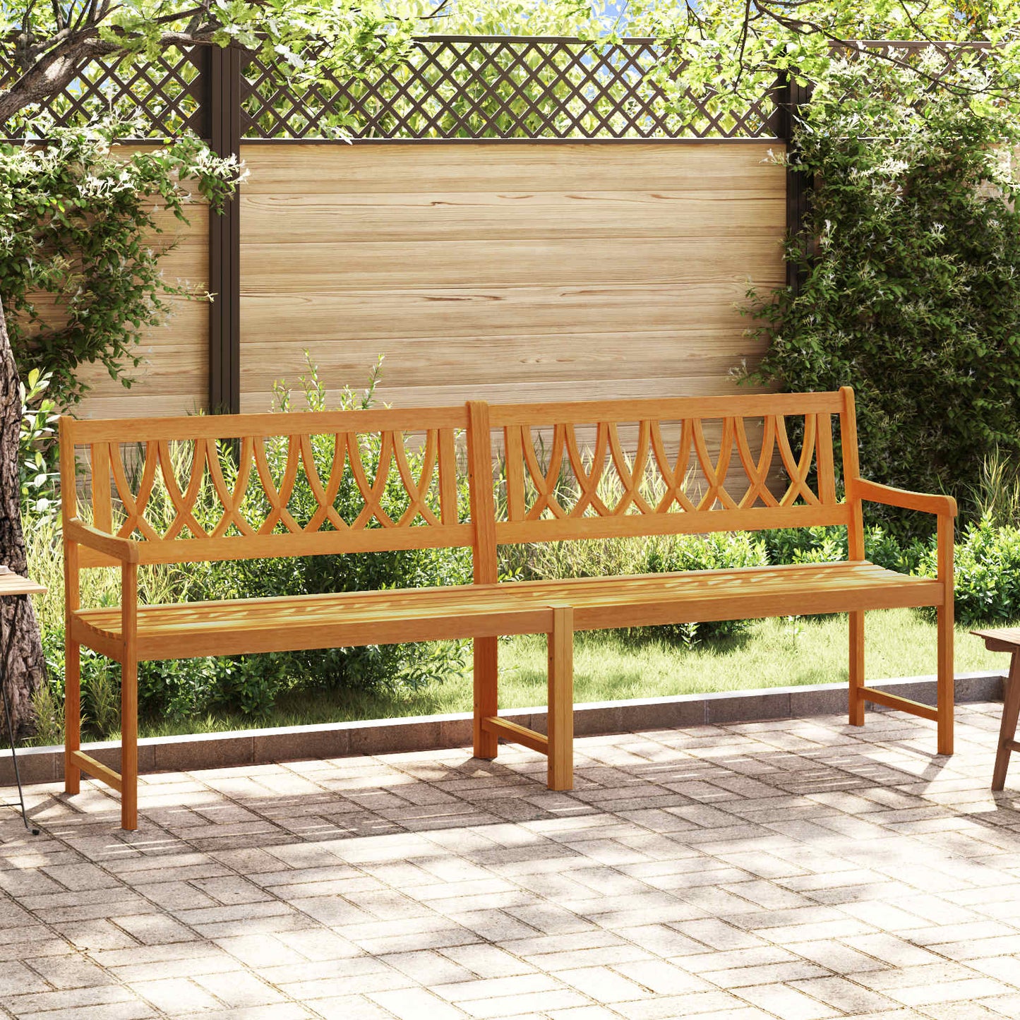 vidaXL Εξωτερικός πάγκος 2 -θέσιο 220 x 56 x 90 εκ.