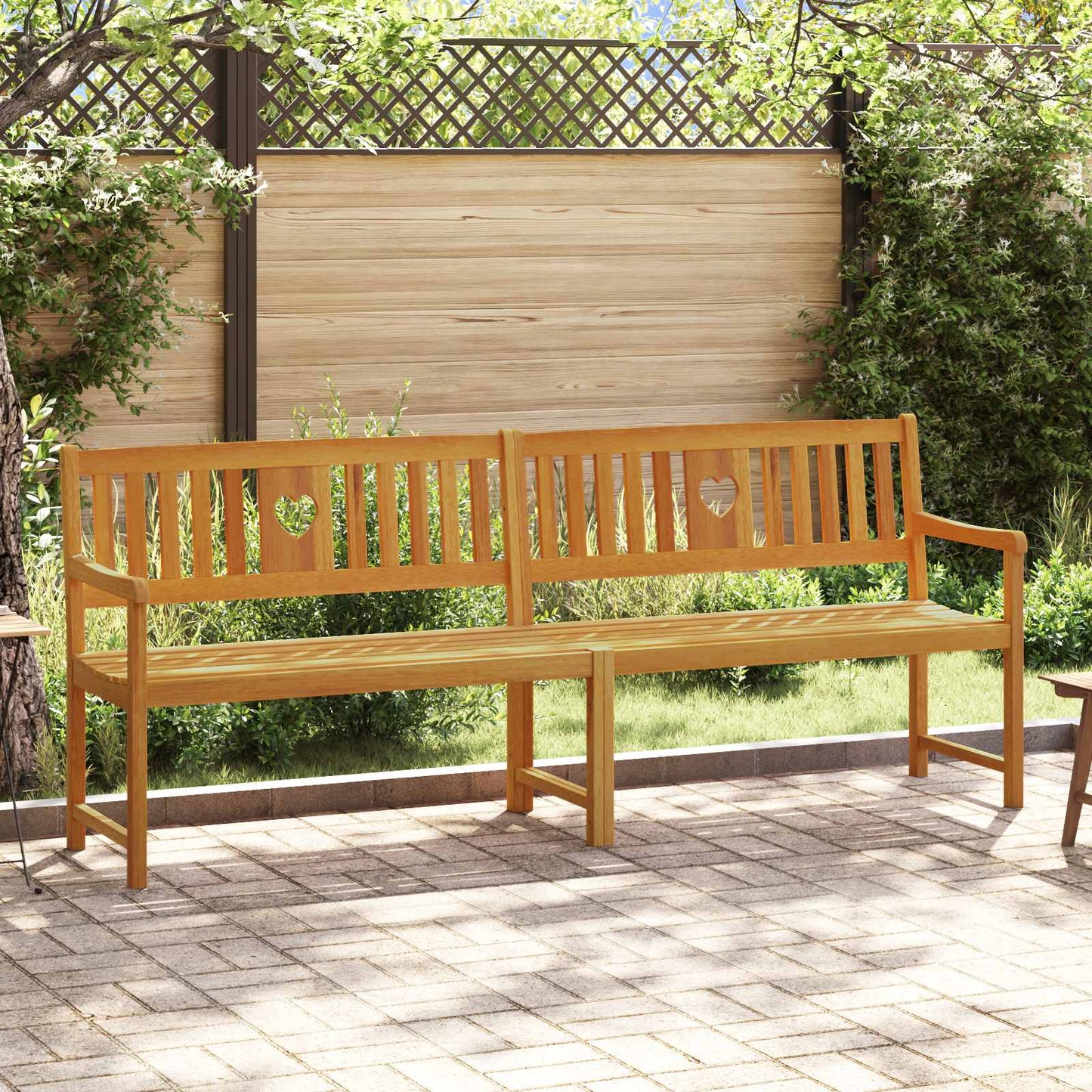 vidaXL Εξωτερικός πάγκος 4 -θέσιο 220 x 56 x 90 εκ.