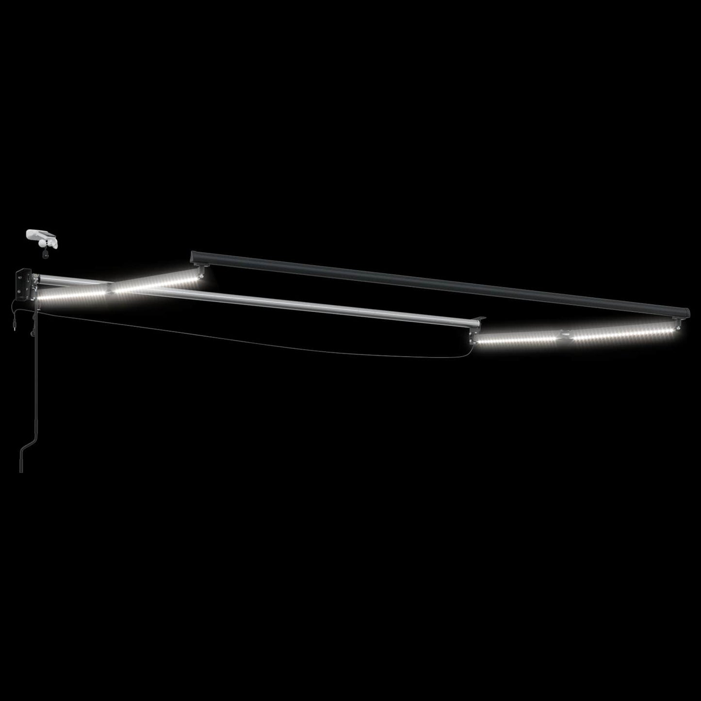 vidaXL Electric Awning Frame with LED and Wind Sensor 3,5 x 2,5 m