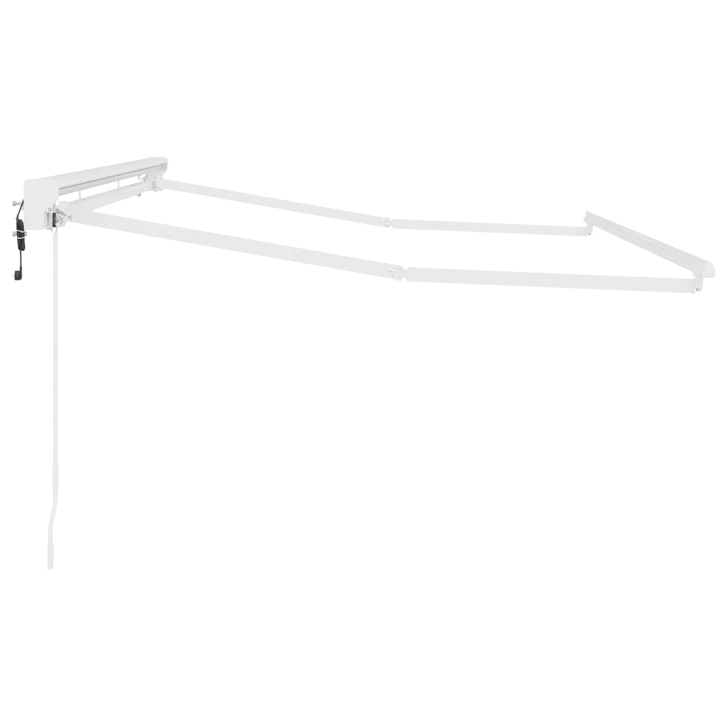 vidaXL Electric Awning Frame 3,5 x 2,5 m Λευκό