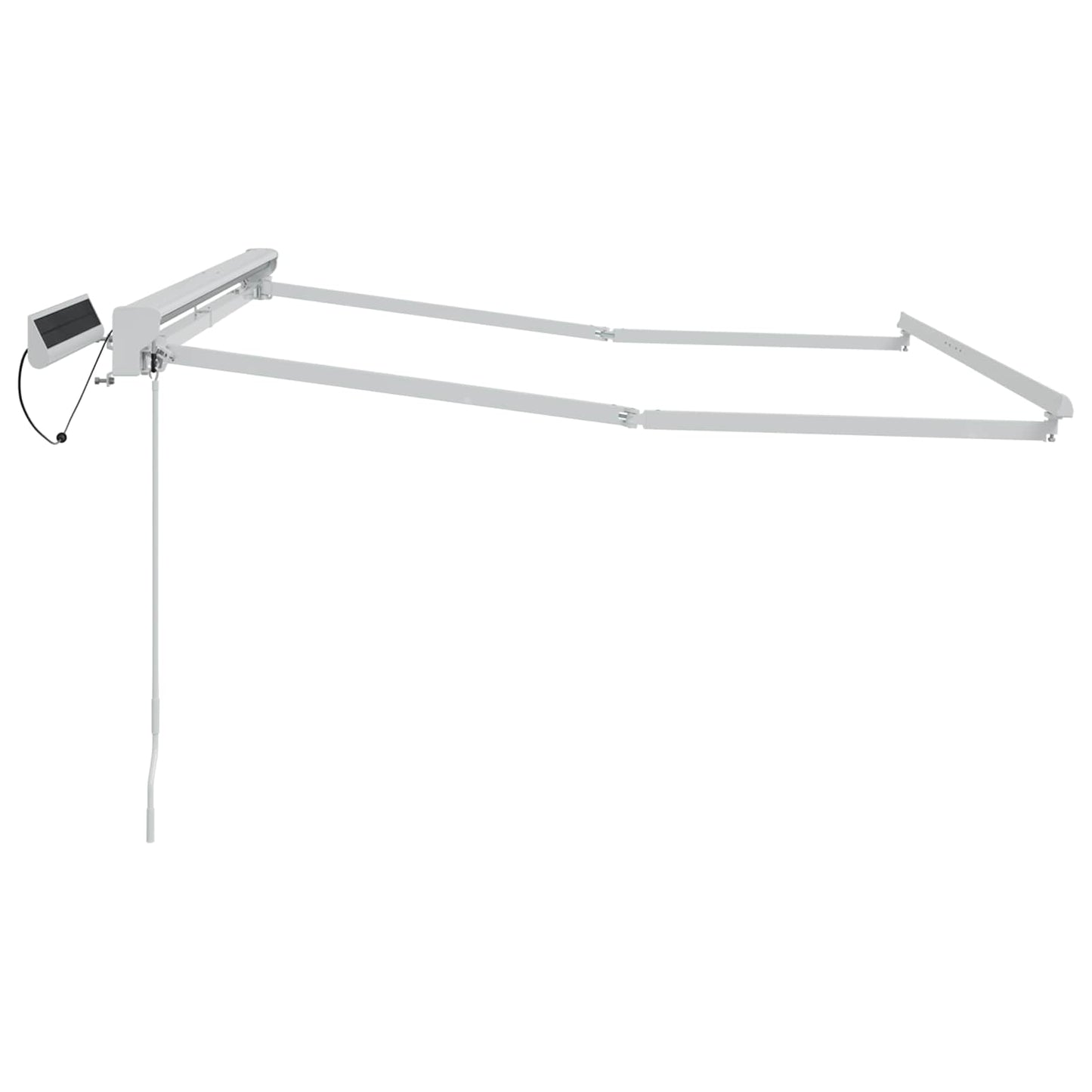 vidaXL Solar Electric Awning Frame 2.5 x 2 m Λευκό