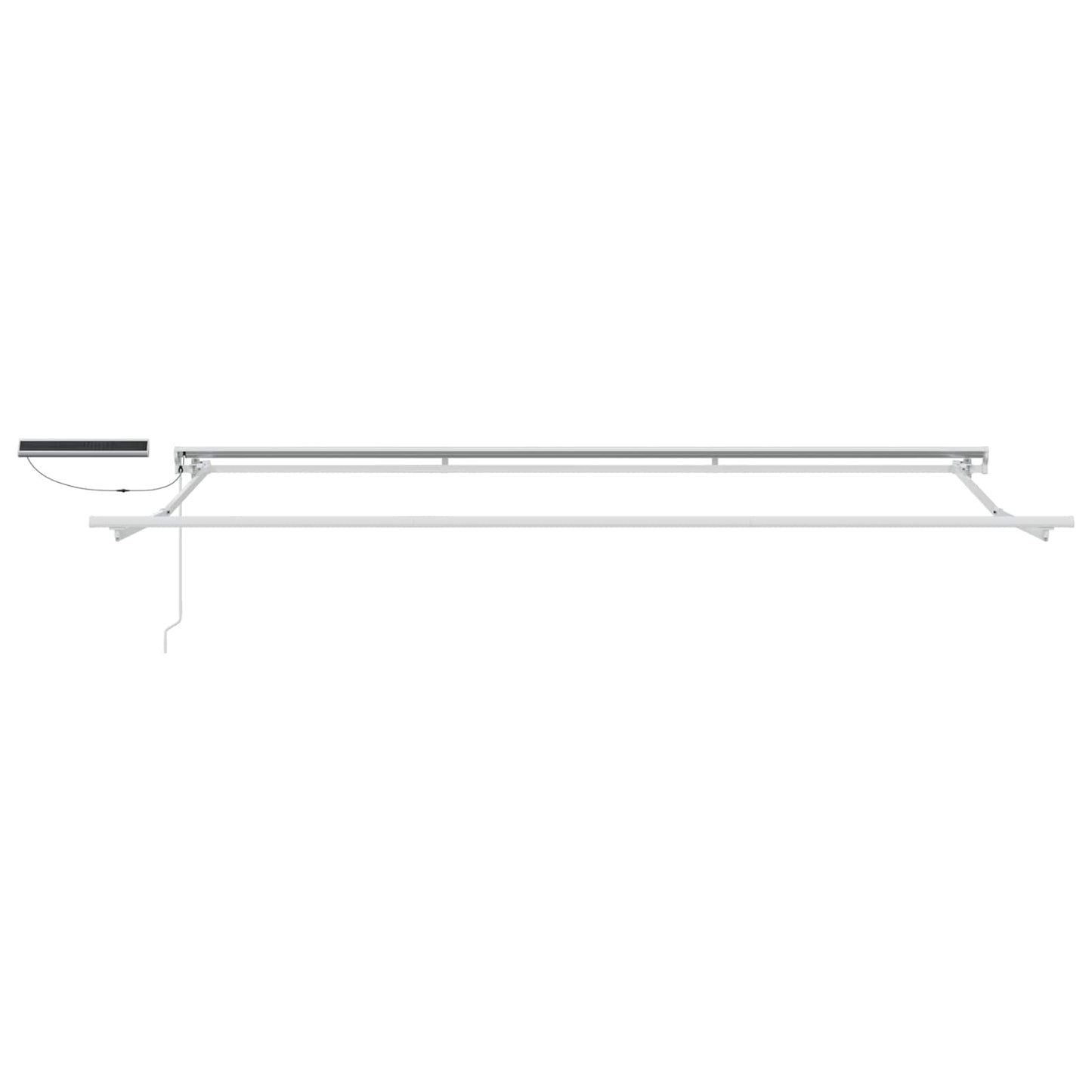 vidaXL Solar Electric Awning Frame 4 x 3.5 m Λευκό