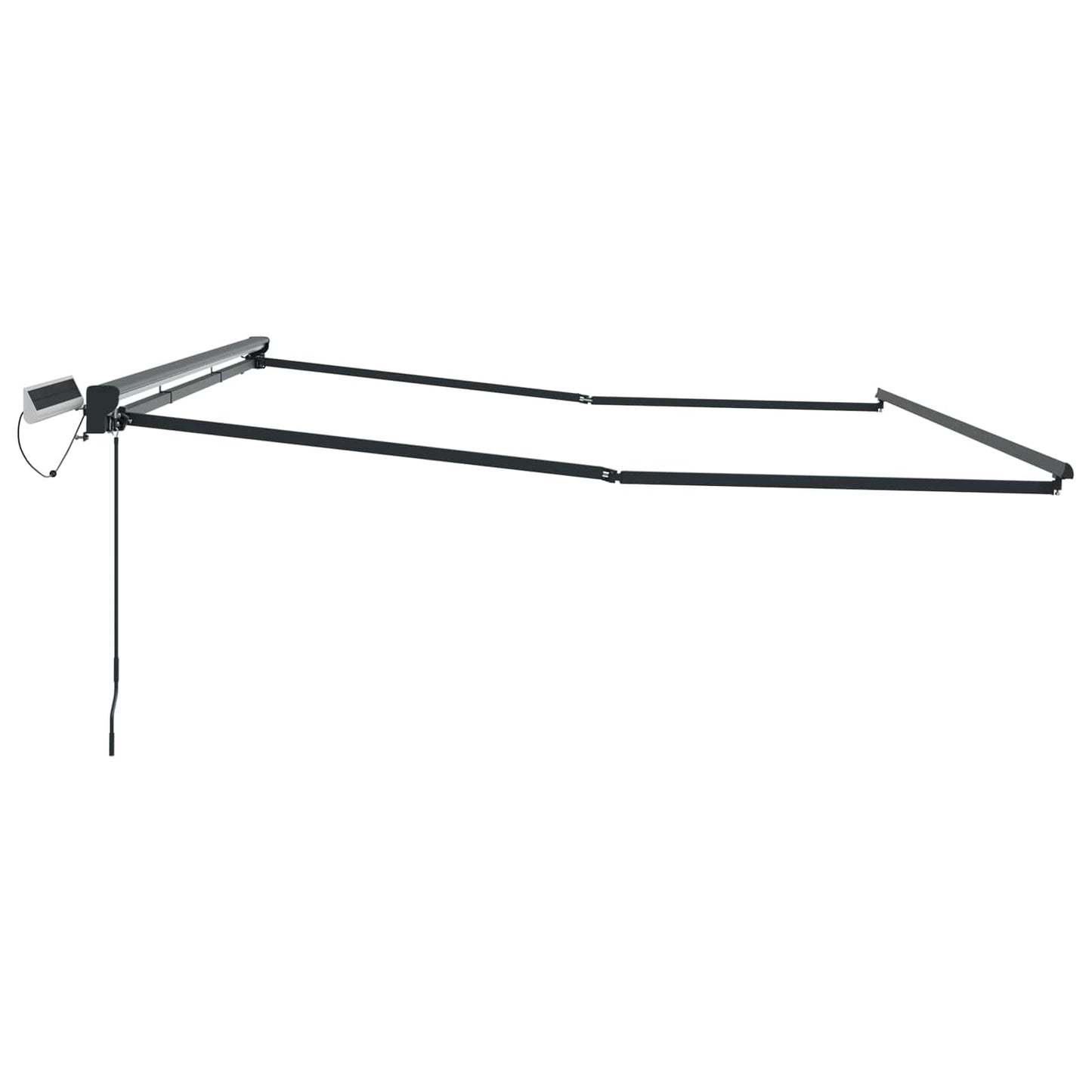 vidaXL Solar Electric Awning Frame 4 x 3 m Ανθρακί