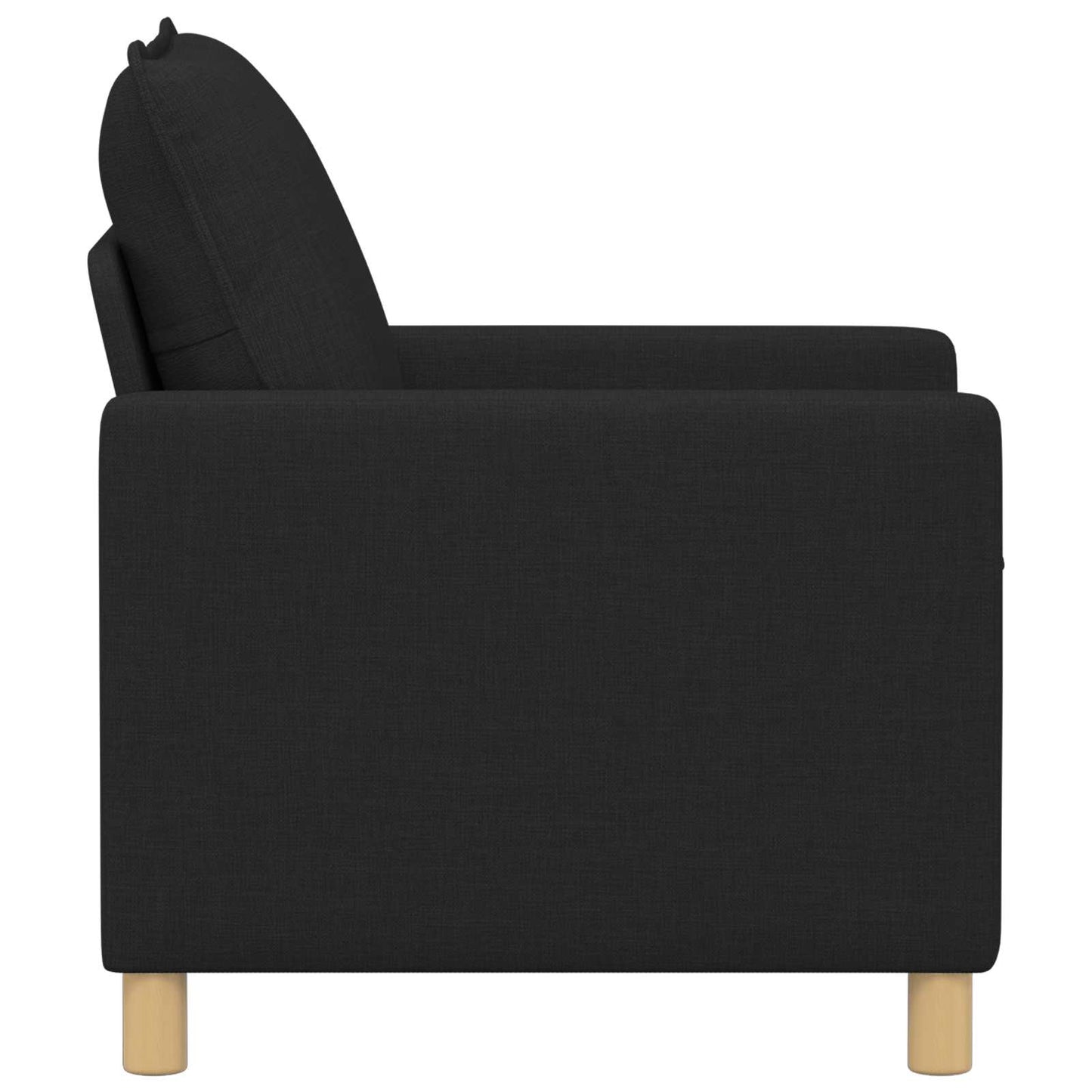 vidaXL Καναπές Μαύρο 76 x 81 x 87,5 εκ Ύφασμα