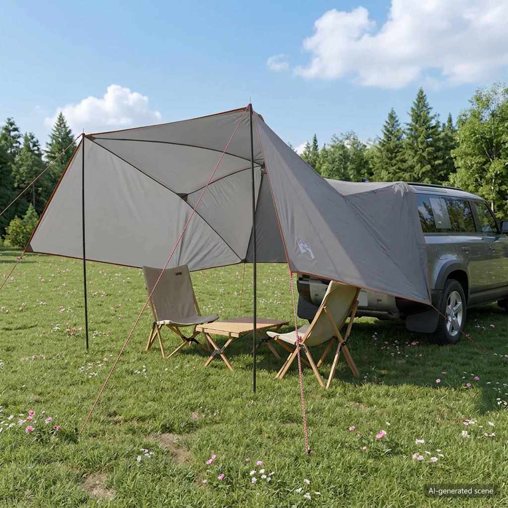 vidaXL Αυτοκινηταγιενν Γκρι και Πορτοκαλί 308 x 215 x 220 εκ