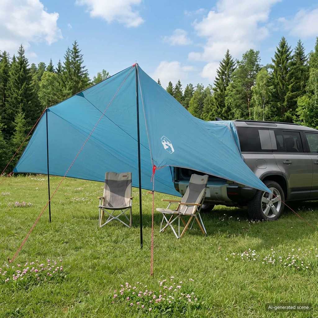 vidaXL Περίπτερο Οχήματος Μπλε 500 x 515 x 215 εκ.