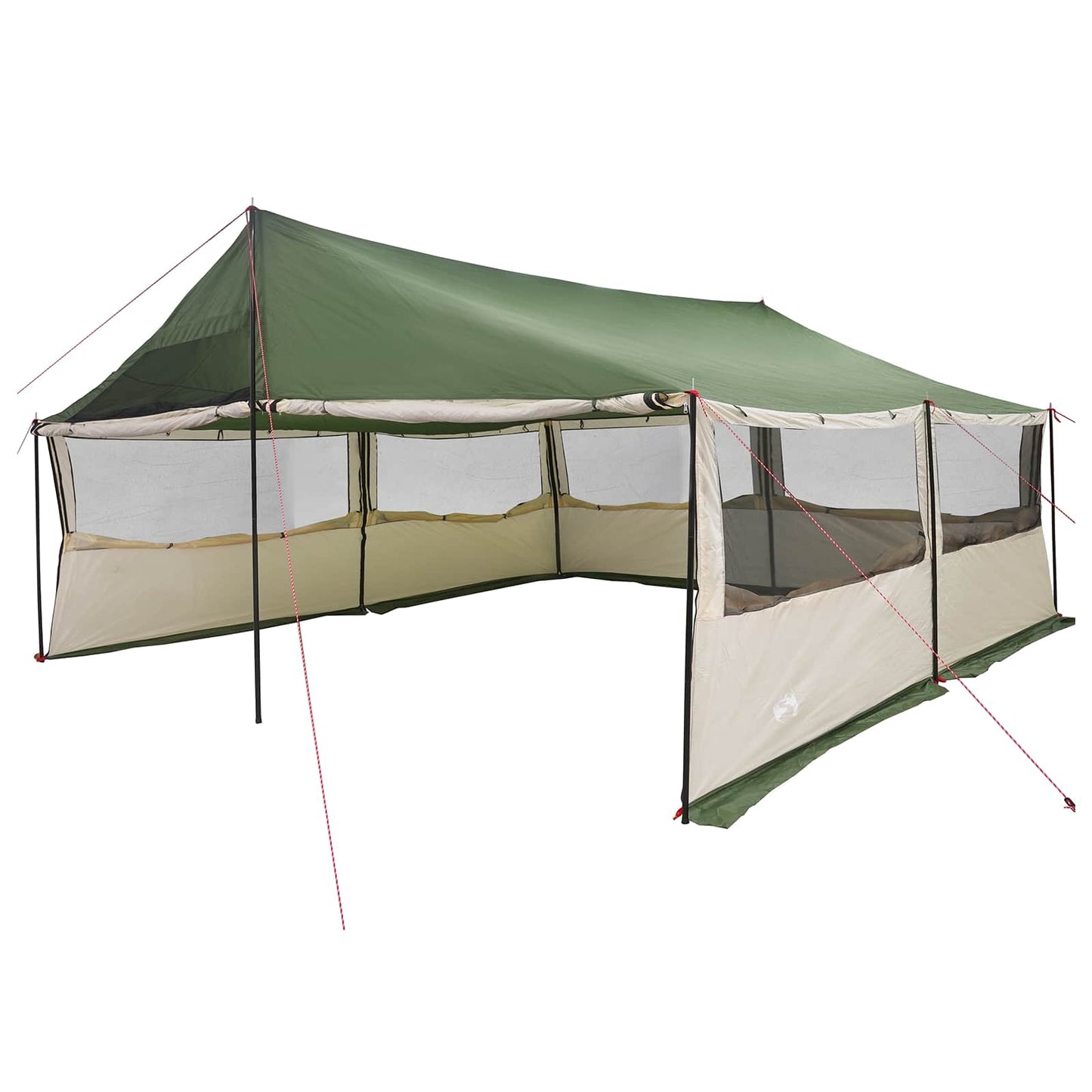 vidaXL Οικογενειακή Σκηνή Πράσινο 600 x 400 x 268 εκ.