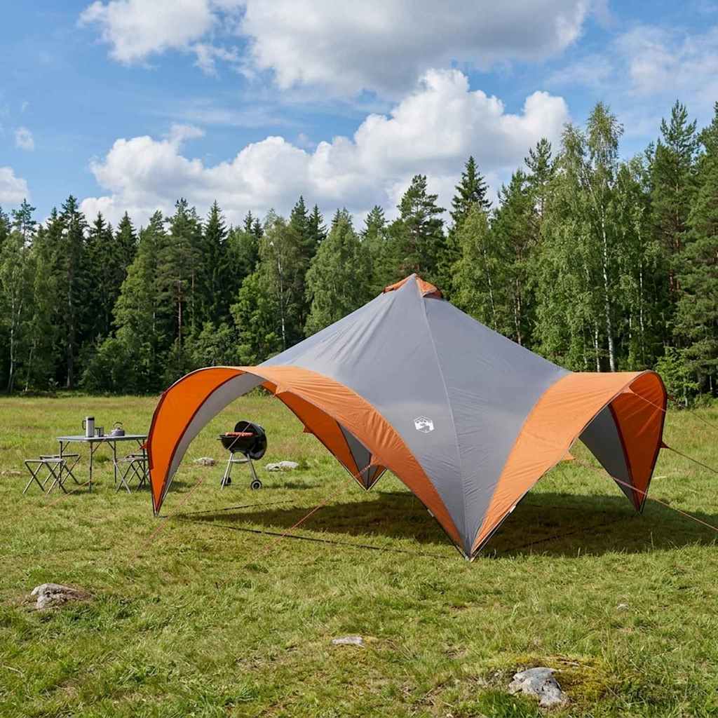 vidaXL Σκηνή Πάρτυ Γκρι και Πορτοκαλί 500 x 500 x 350 εκ.