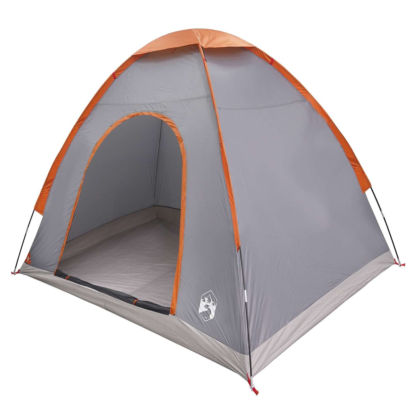 vidaXL Σκηνή Camping 2 ατόμων Γκρι και Πορτοκαλί