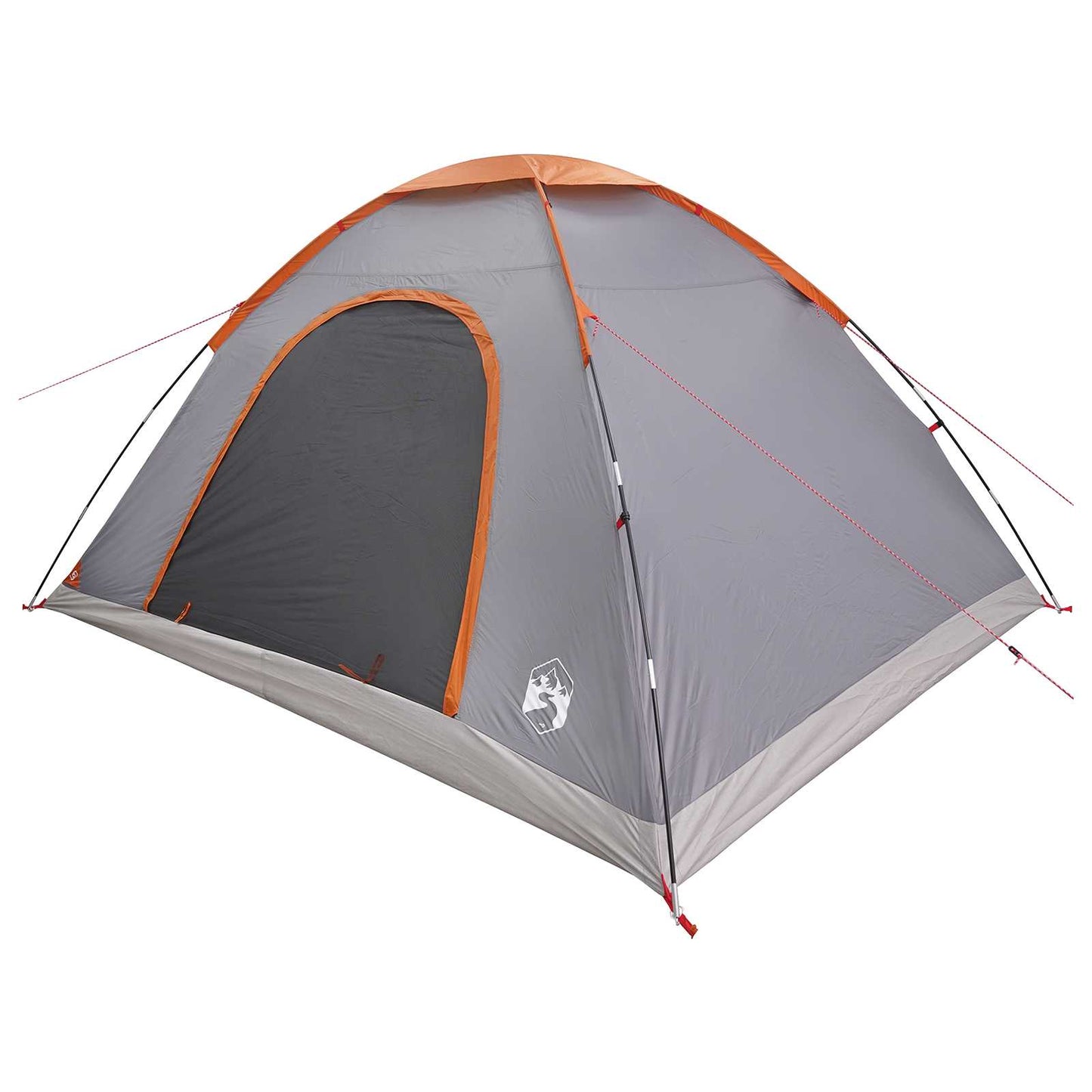vidaXL Σκηνή Camping 6 ατόμων Γκρι και Πορτοκαλί