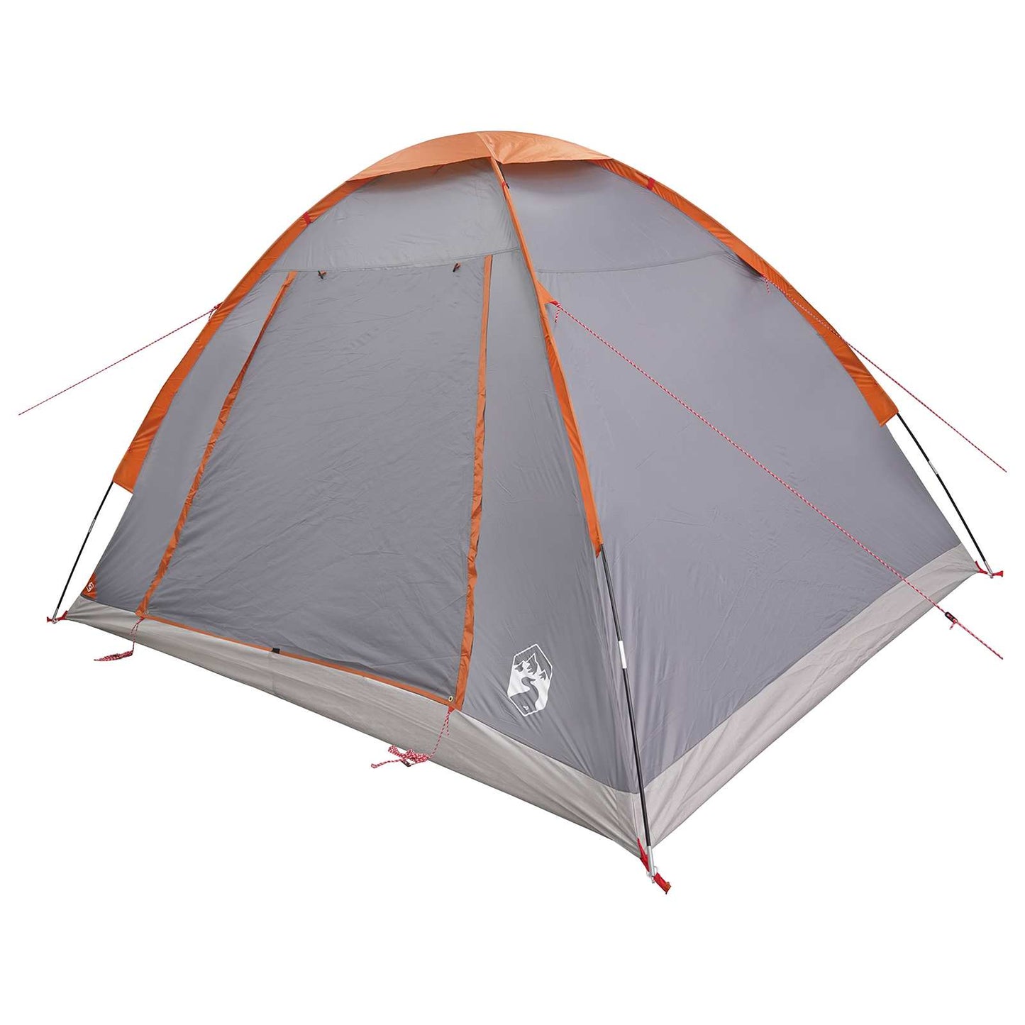 vidaXL Σκηνή Camping 4 ατόμων Γκρι και Πορτοκαλί