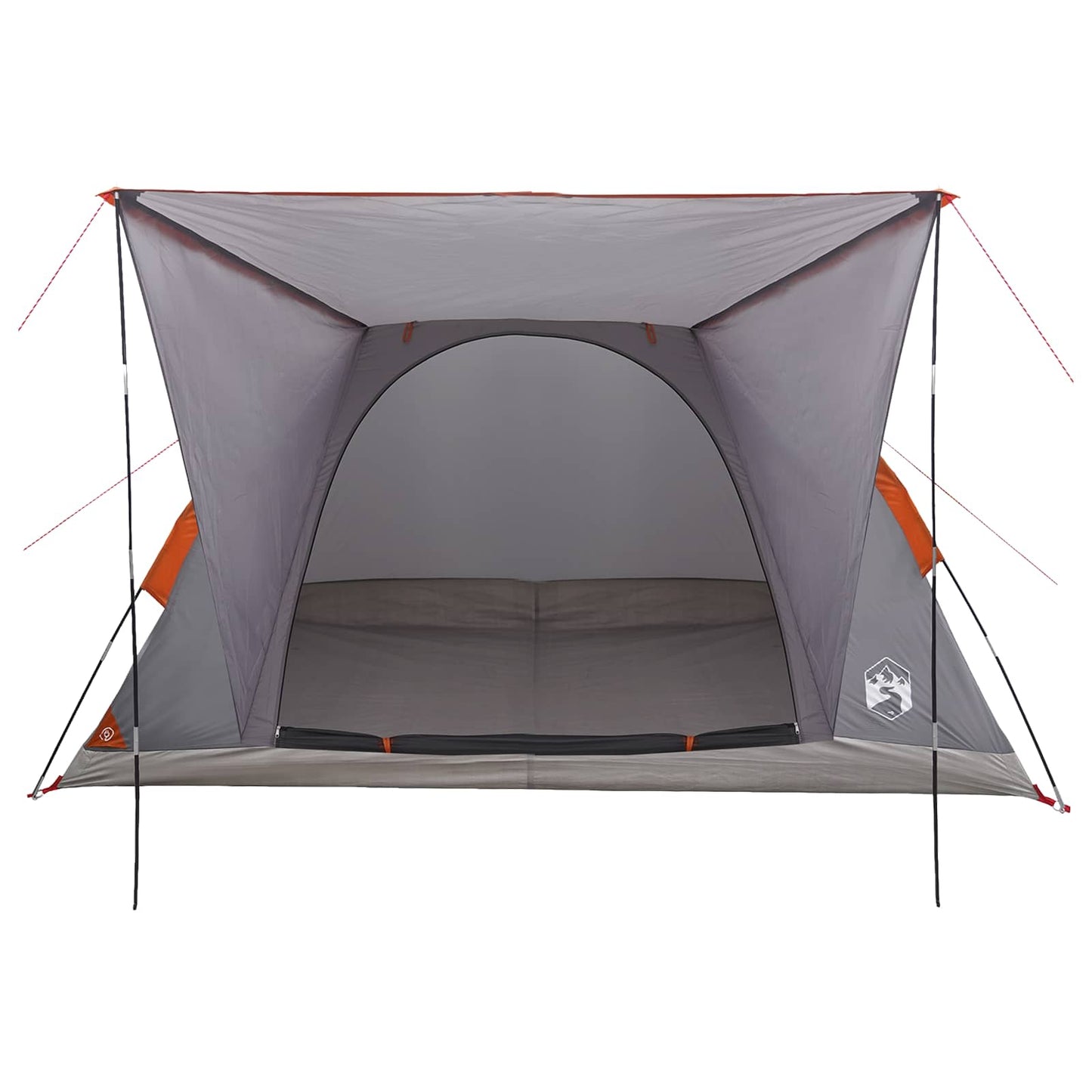 vidaXL Σκηνή Camping 4 ατόμων Γκρι και Πορτοκαλί