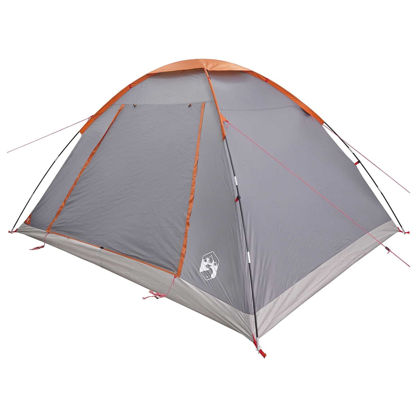 vidaXL Σκηνή Camping 6 ατόμων Γκρι και Πορτοκαλί