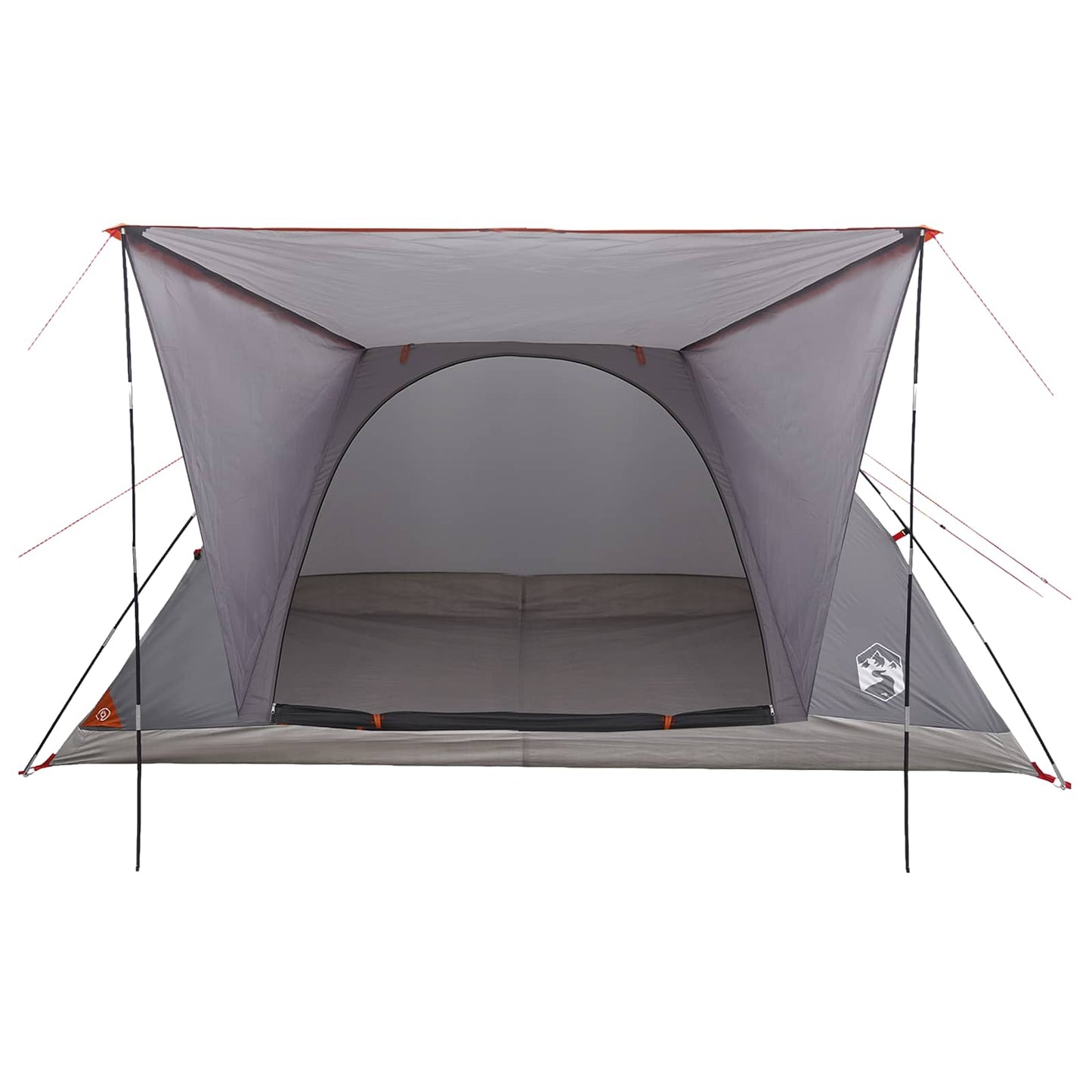 vidaXL Σκηνή Camping 6 ατόμων Γκρι και Πορτοκαλί