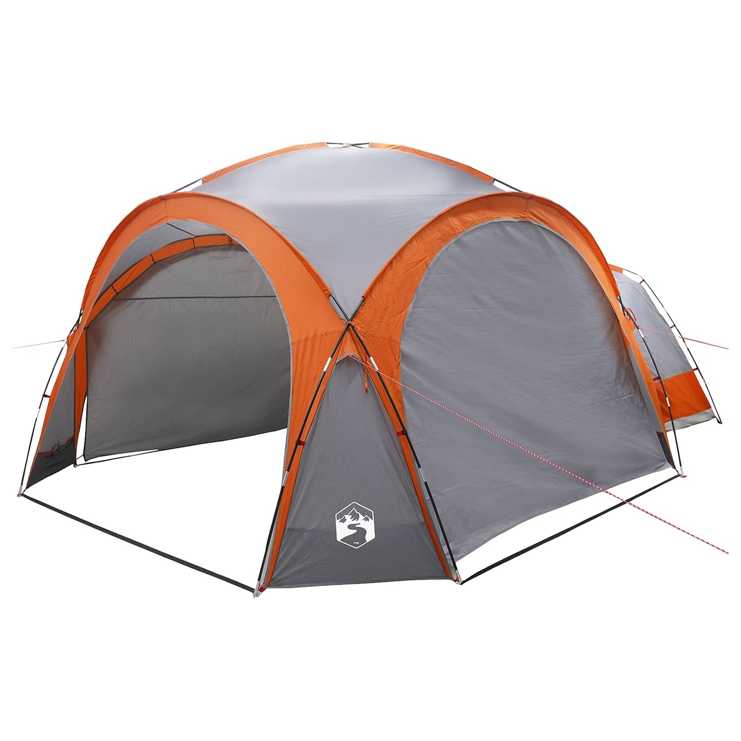 vidaXL Πορτοκαλί Σκηνή Γκρι και Πορτοκαλί 410 x 410 x 250 εκ