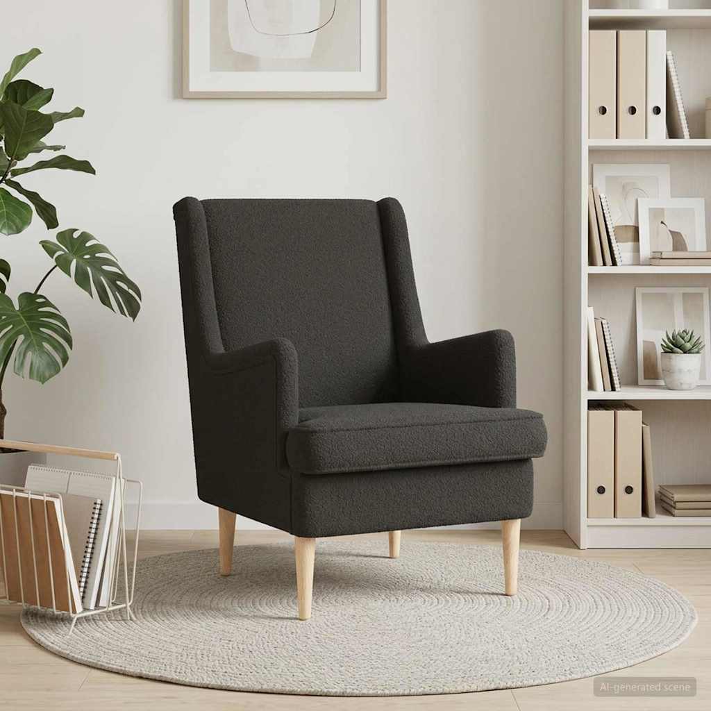 vidaXL Πολυθρόνα Μαύρο Ύφασμα