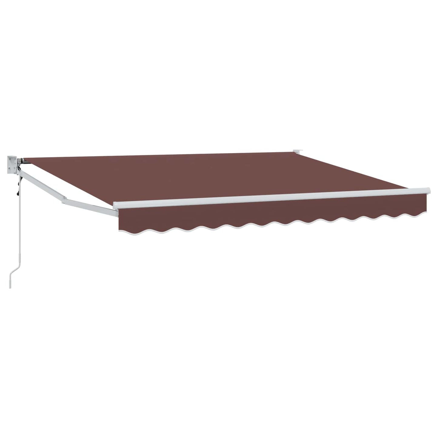 vidaXL Electric Awning 3,5 x 2 m Καφέ 100% Polyester