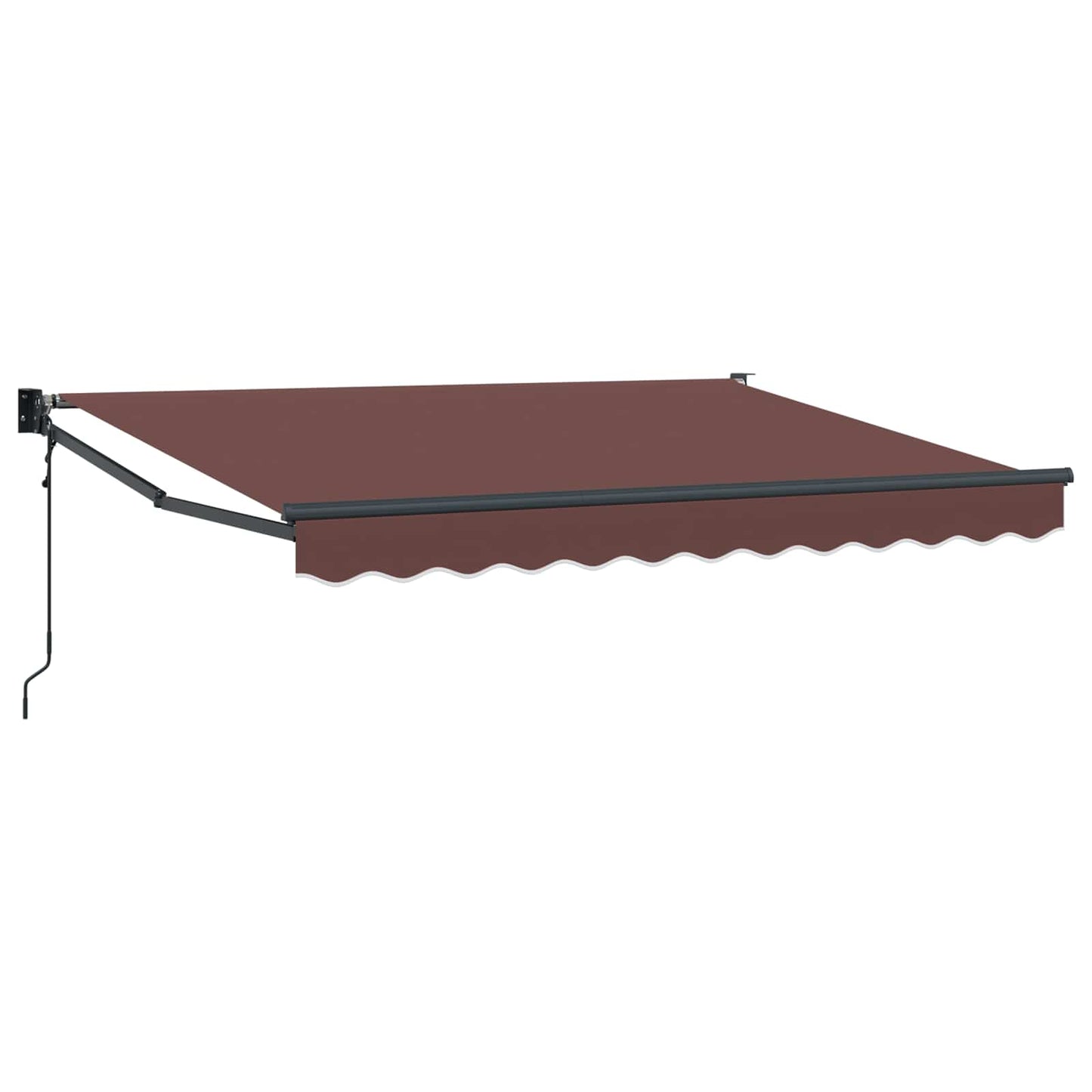 vidaXL Electric Awning 3,5 x 2 m Καφέ 100% Polyester
