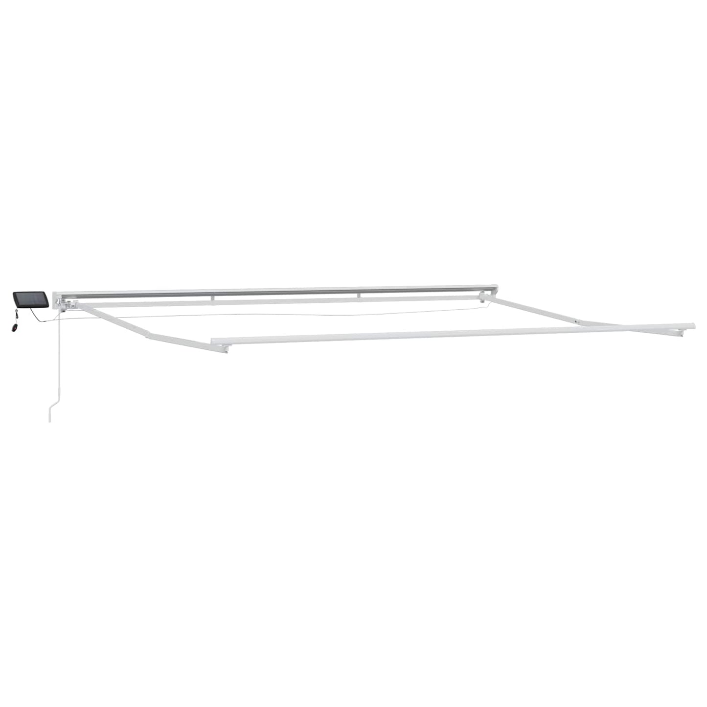 vidaXL Χειροκίνητο πλαίσιο τέντας με LED 4 x 3 μ