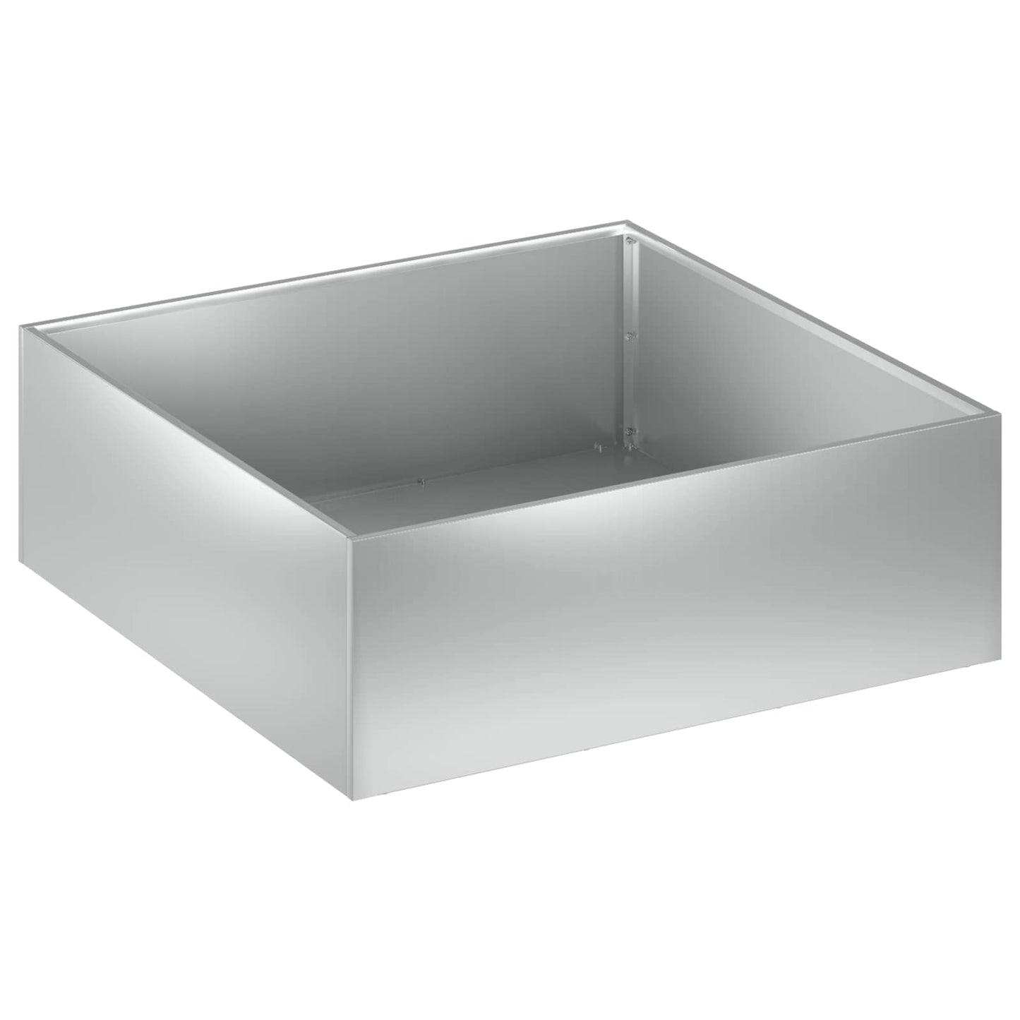 vidaXL Γλάστρα Κήπου 2 τμχ. Ασημί 40 x 40 x 20 cm