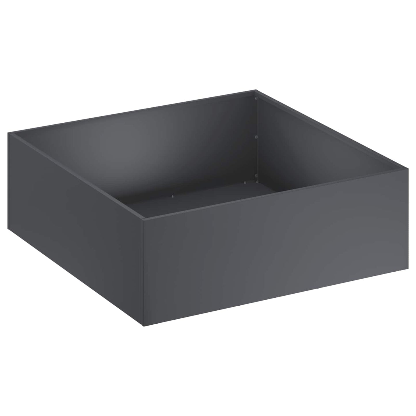 vidaXL Γλάστρα Κήπου 2 τμχ. Ανθρακί 60 x 60 x 20 εκ