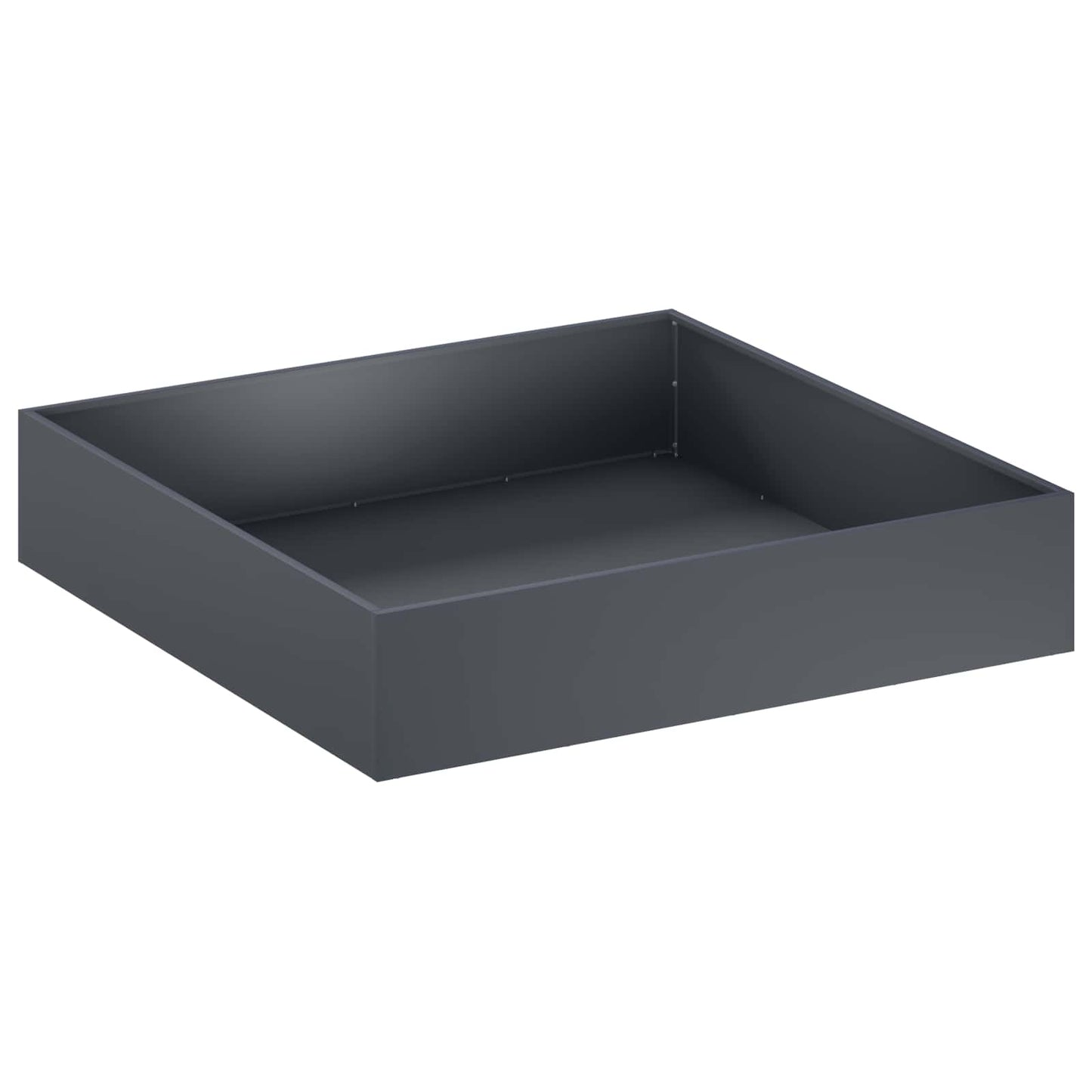 vidaXL Γλάστρα Κήπου 2 τμχ. Ανθρακί 80 x 80 x 20 cm