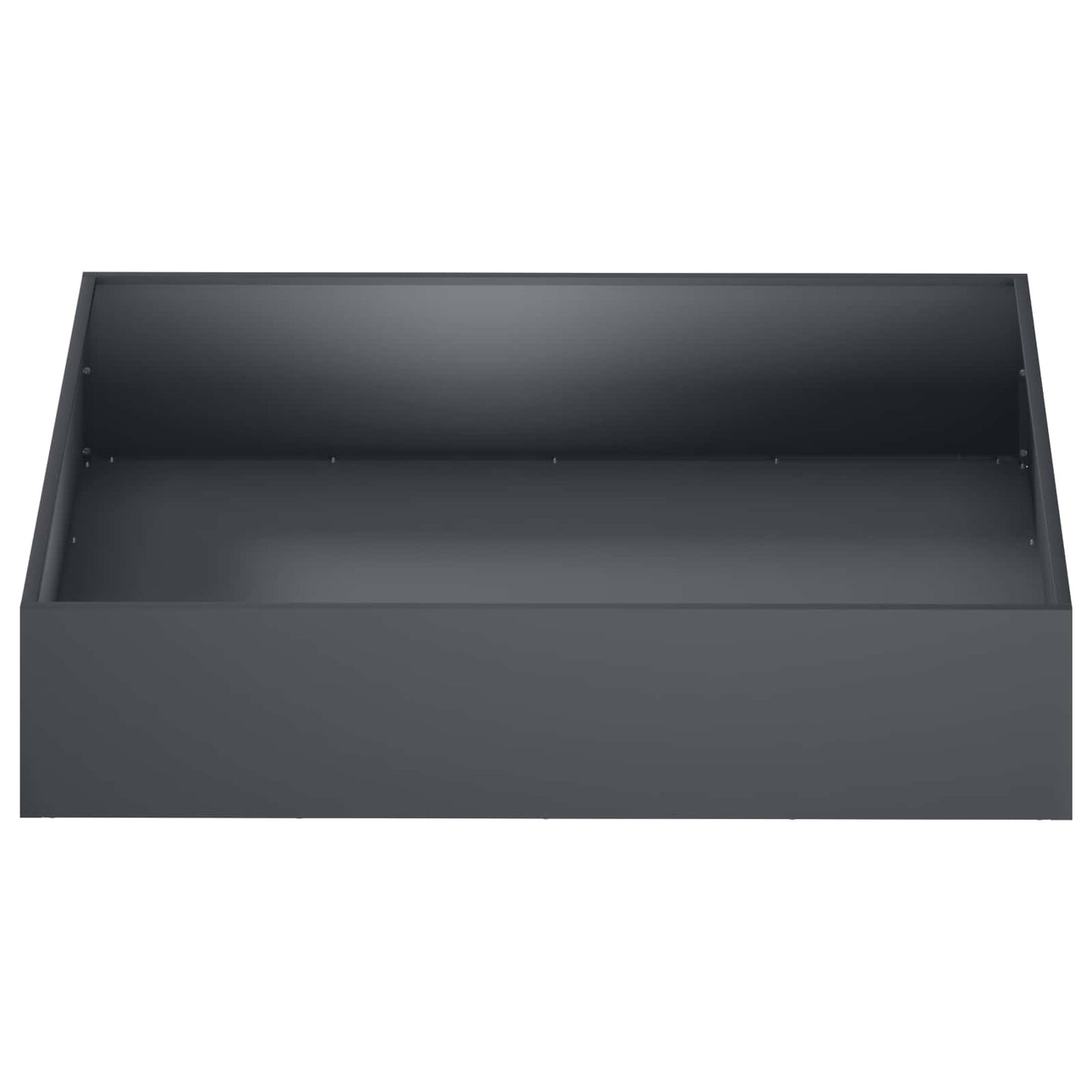 vidaXL Γλάστρα Κήπου 2 τμχ. Ανθρακί 80 x 80 x 20 cm