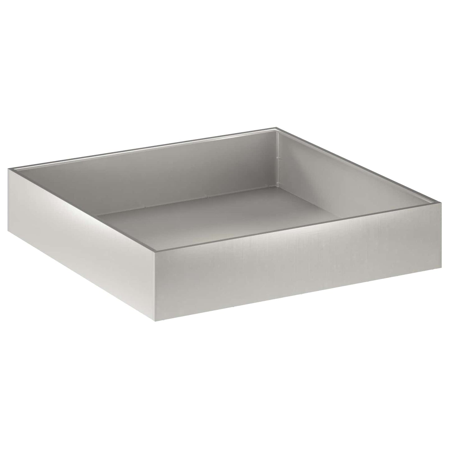 vidaXL Γλάστρα Κήπου 2 τμχ. Ασημί 80 x 80 x 20 cm Ανοξείδωτο Ατσάλι