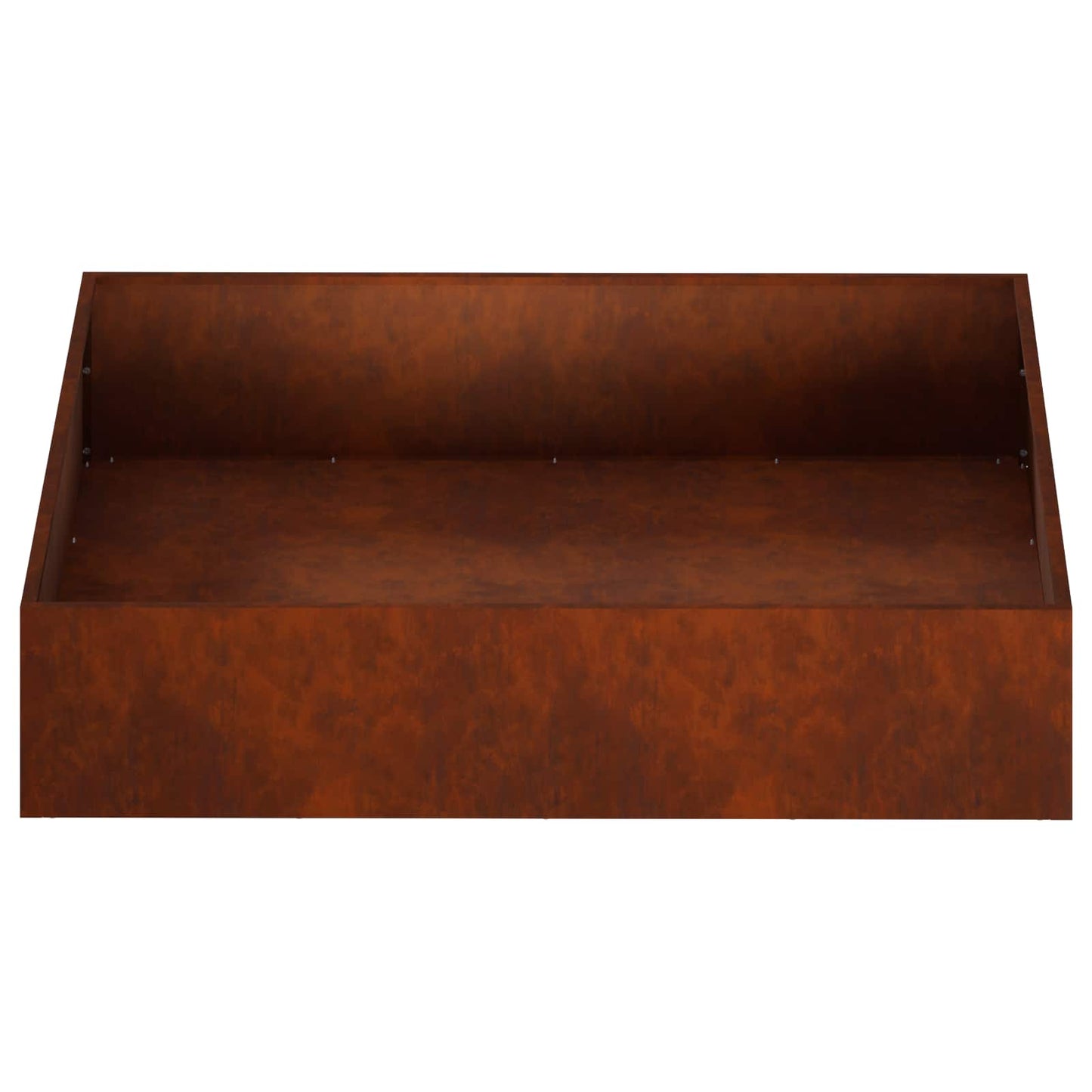 vidaXL Γλάστρα Κήπου Σκ rusty 80 x 80 x 20 cm