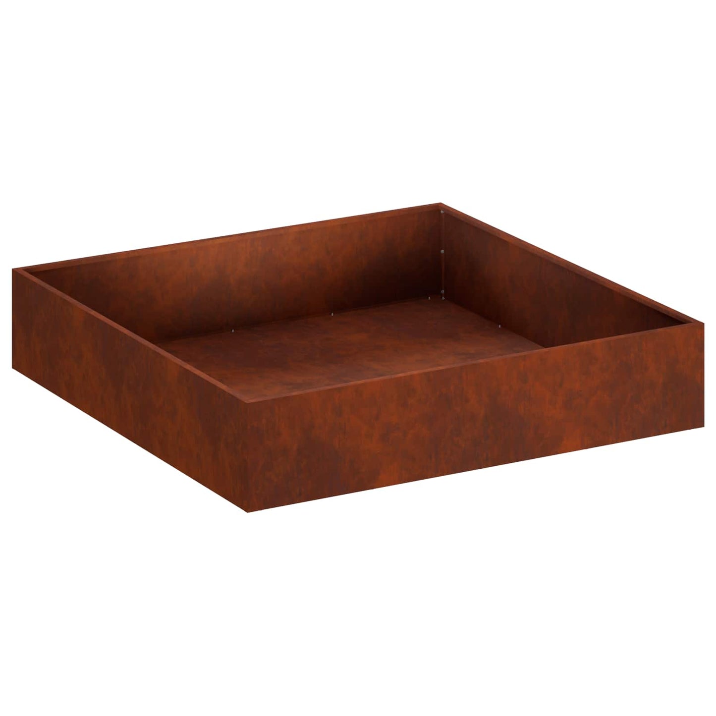 vidaXL Γλάστρα Κήπου 2 τμχ. Σκ rusty 80 x 80 x 20 cm