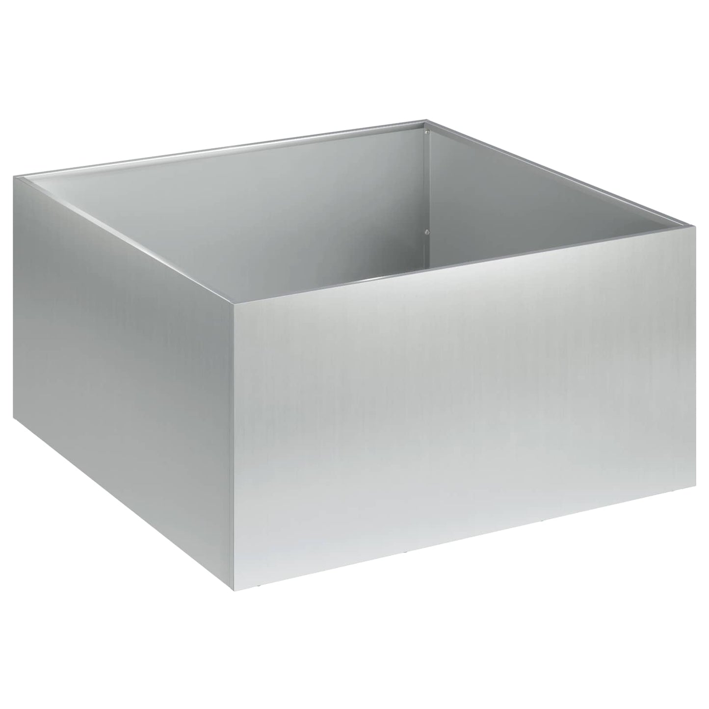 vidaXL Γλάστρα Κήπου 2 τμχ. Ασημί 60 x 60 x 30 cm