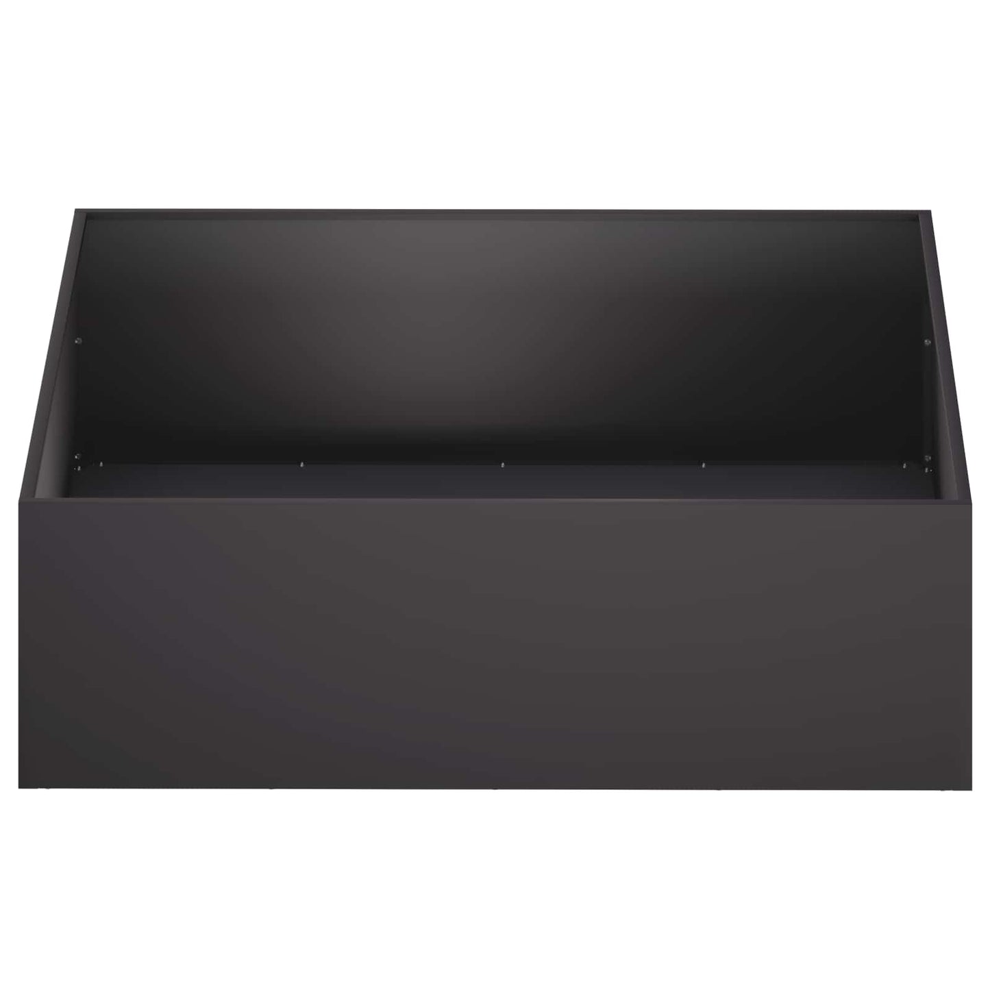 vidaXL Γλάστρα Κήπου 2 τμχ. Μαύρο 80 x 80 x 30 cm