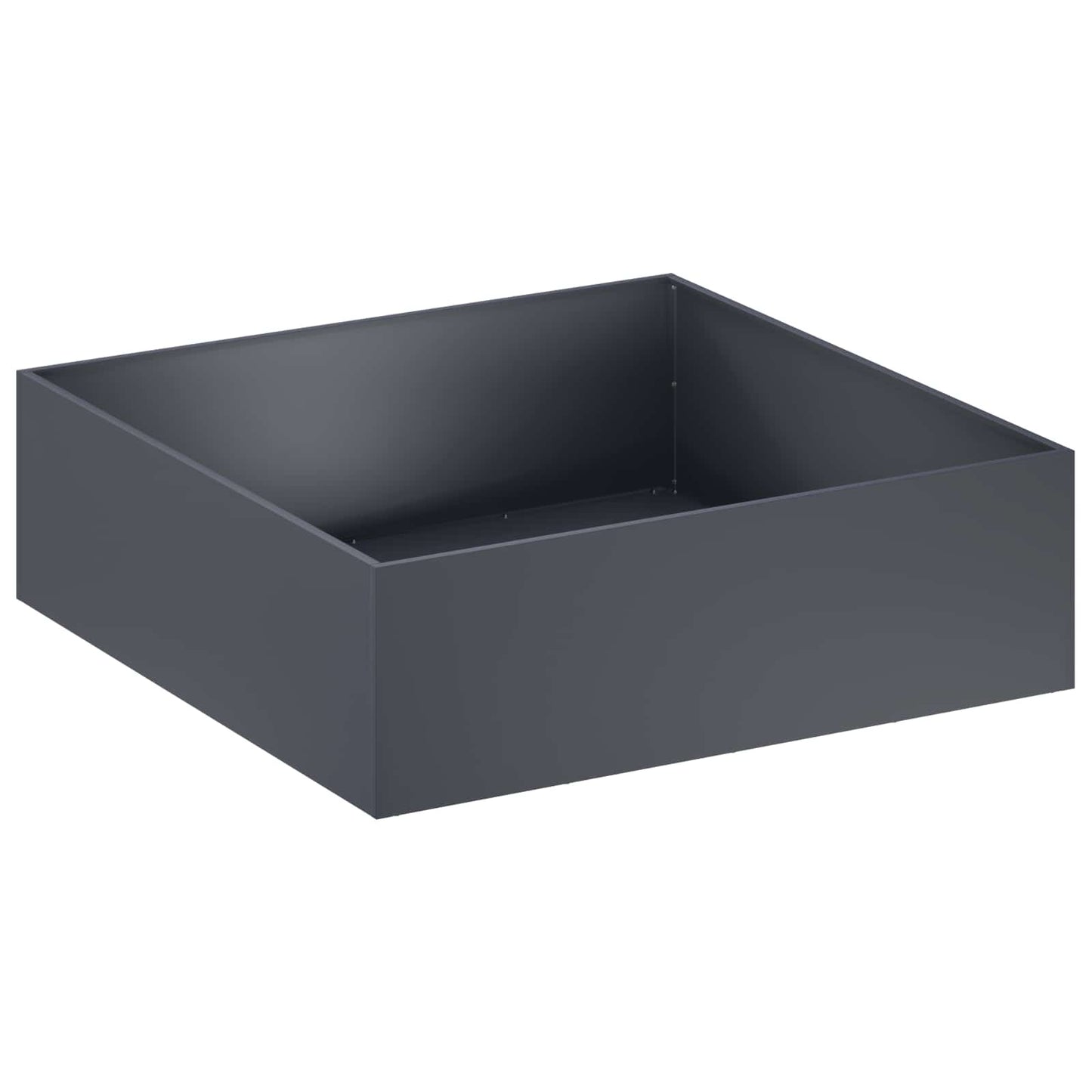 vidaXL Γλάστρα Κήπου 2 τμχ. Ανθρακί 80 x 80 x 30 cm