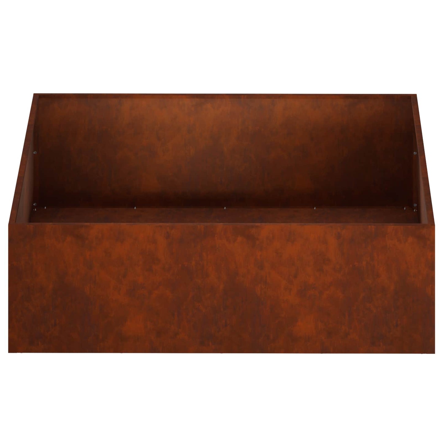 vidaXL Γλάστρα Κήπου Σκ rusty 100 x 100 x 30 cm