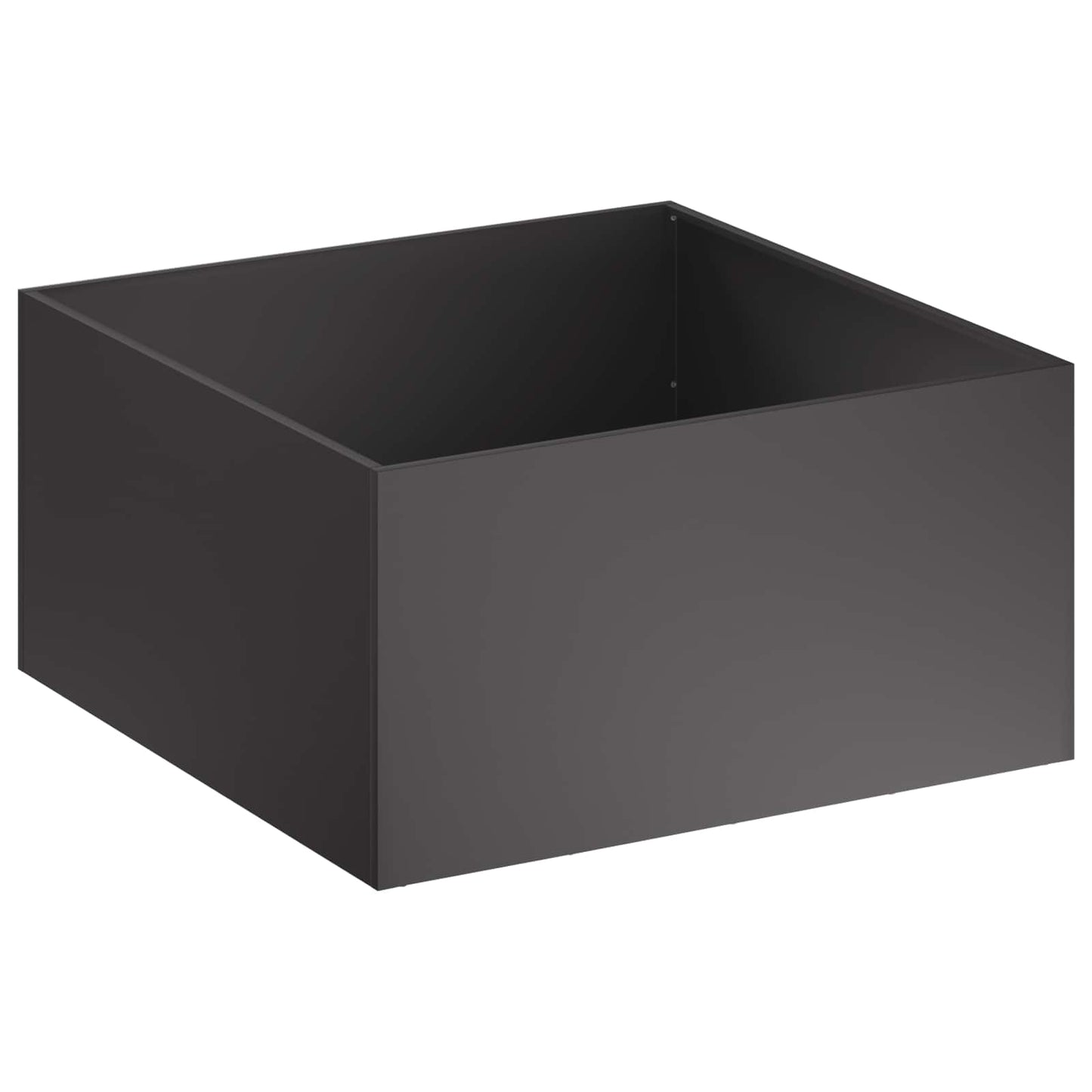 vidaXL Γλάστρα Κήπου 2 τμχ. Μαύρο 60 x 60 x 40 cm