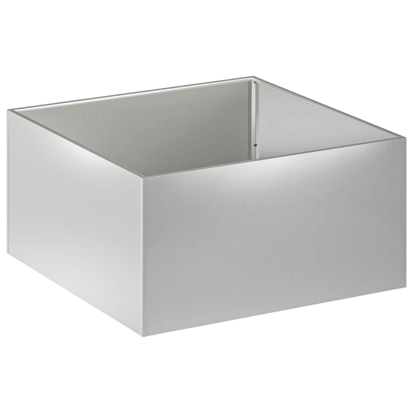 vidaXL Γλάστρα Κήπου 2 τμχ. Ασημί 60 x 60 x 40 cm
